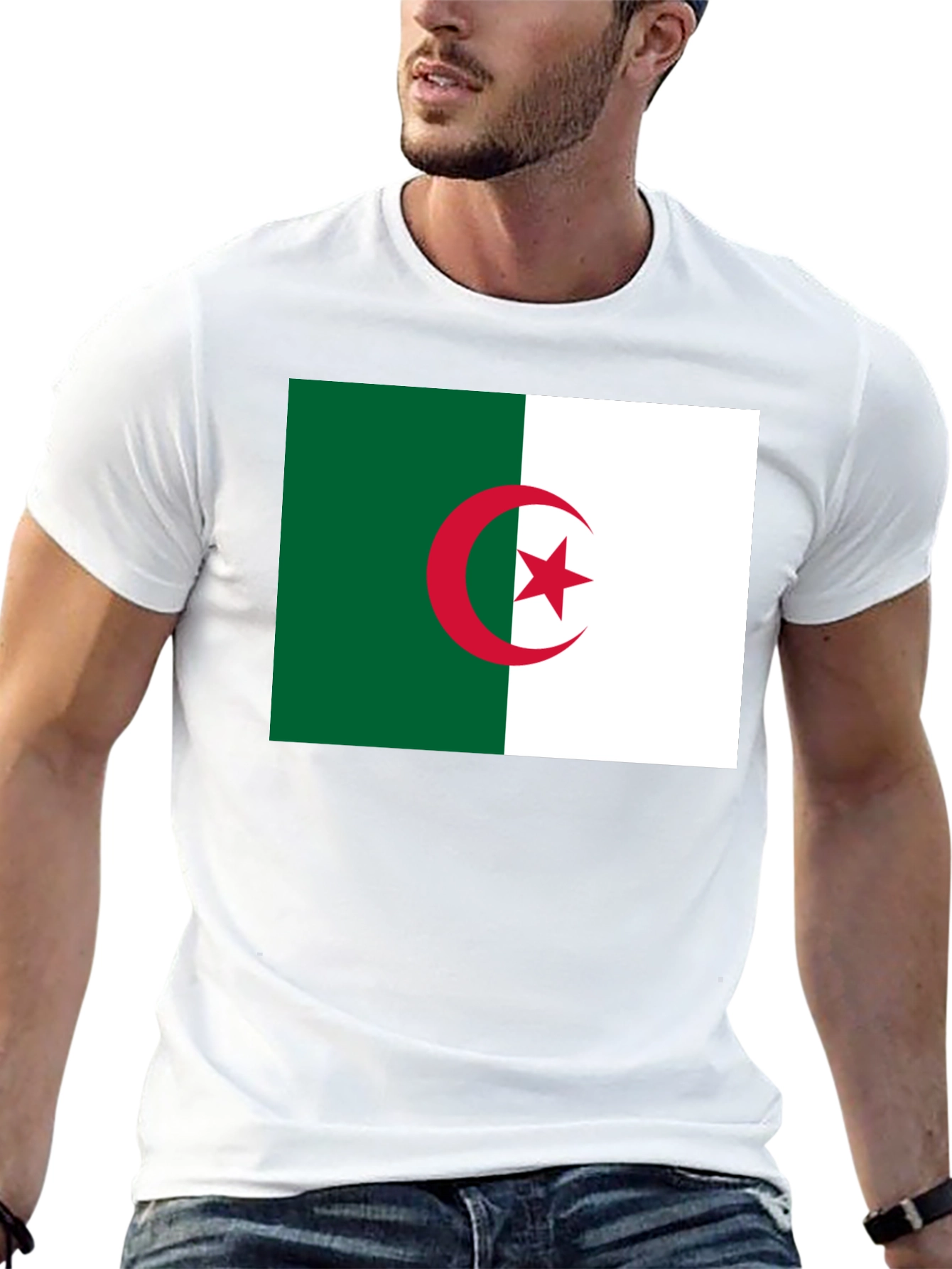 Algeria Flag T-Shirt - Cotton Graphic Tee