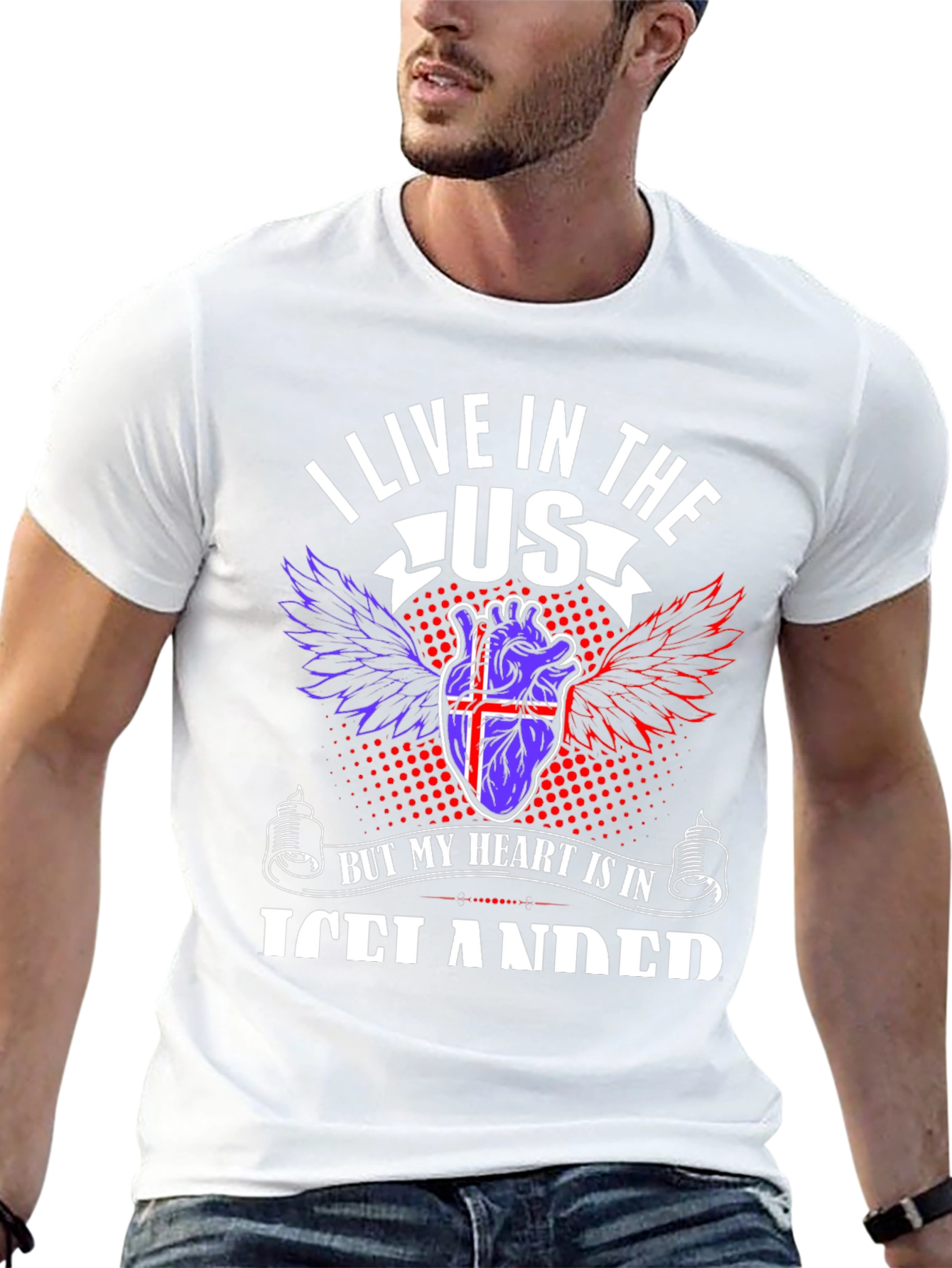 Icelandic Heart USA Living T-Shirt