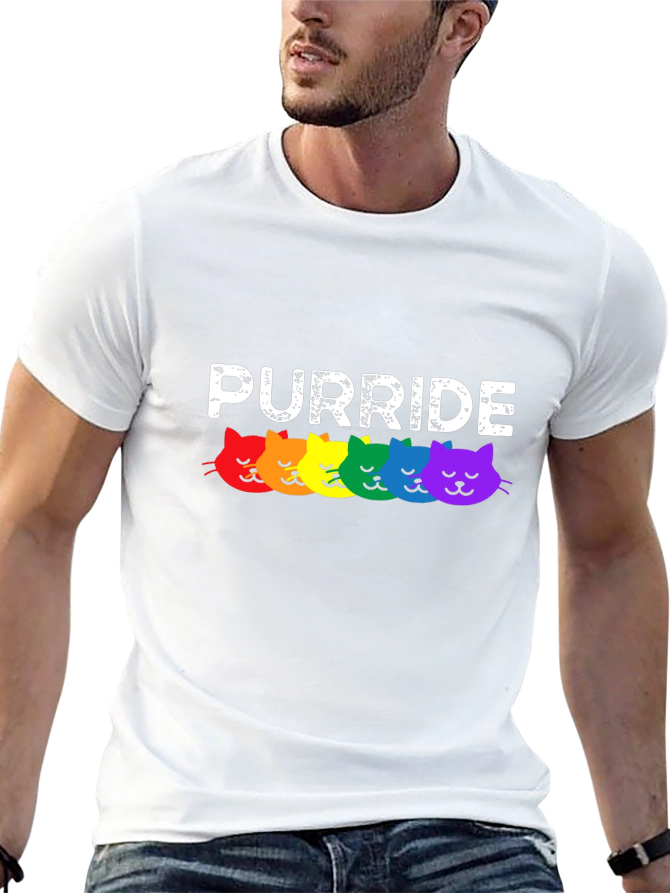 Purride Rainbow Cats Pride T-Shirt