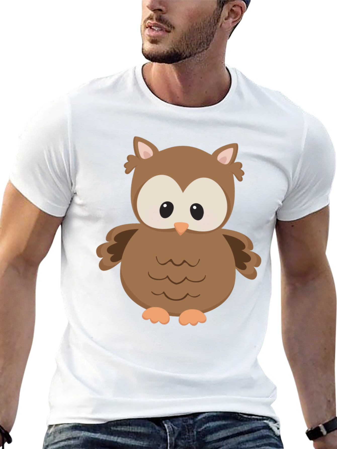 Owl Graphic Print T-Shirt - Unisex
