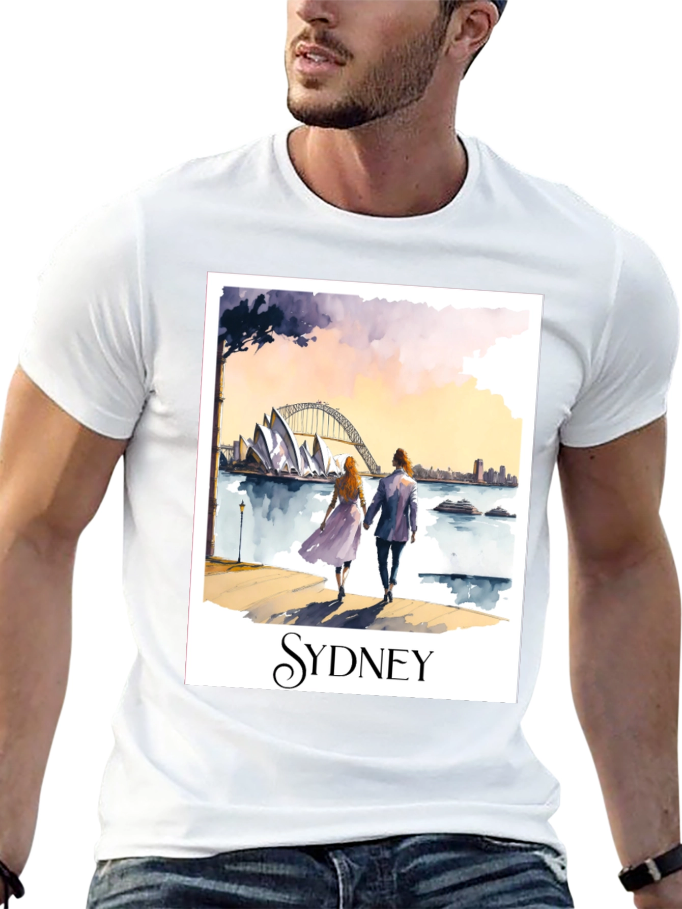 Sydney Opera House Scenic Graphic T-Shirt