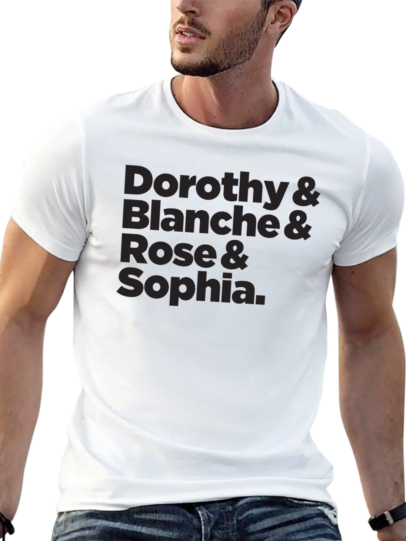 Golden Girls Names Black T-Shirt