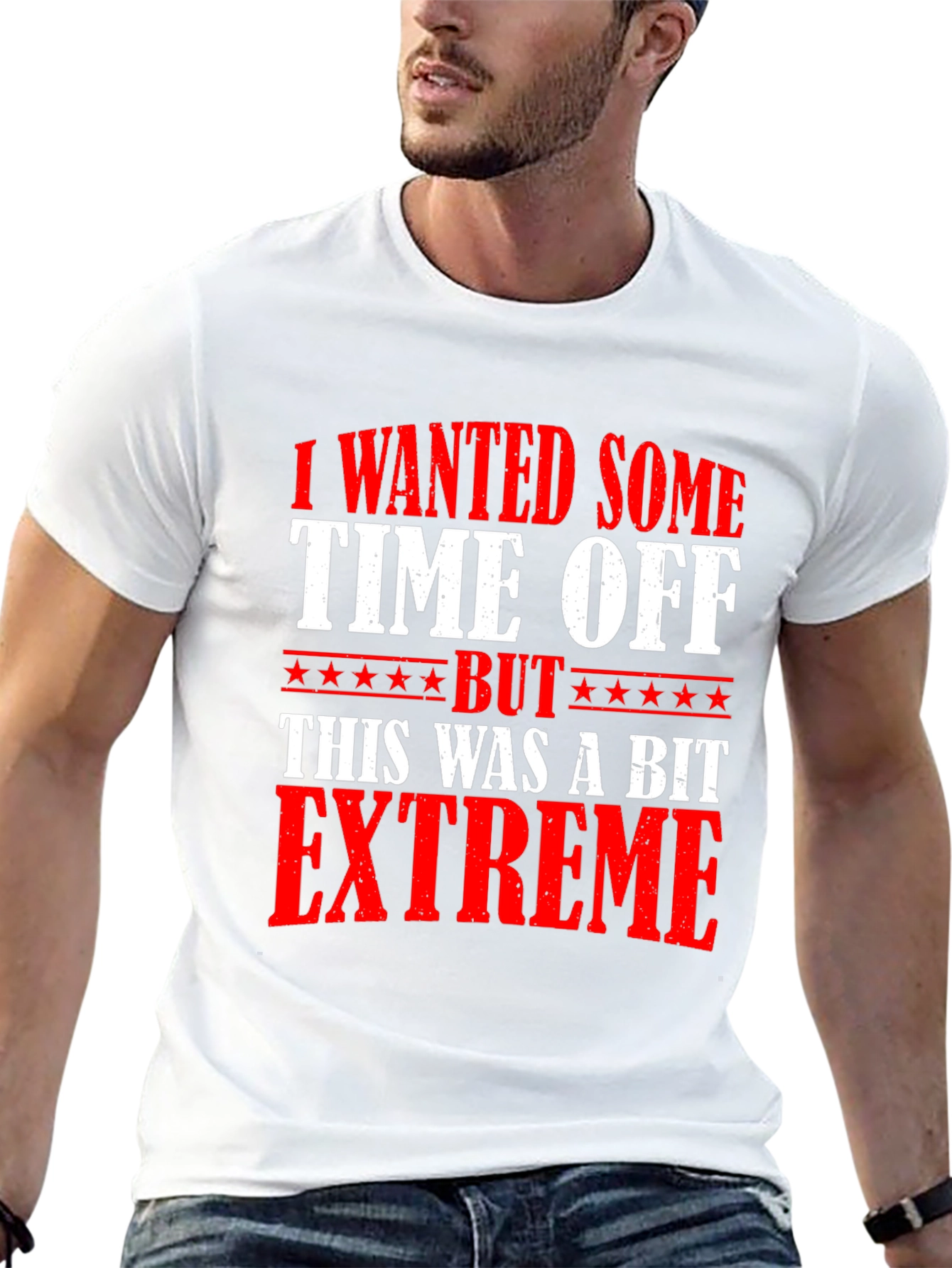 Extreme Time Off Black Graphic Tee