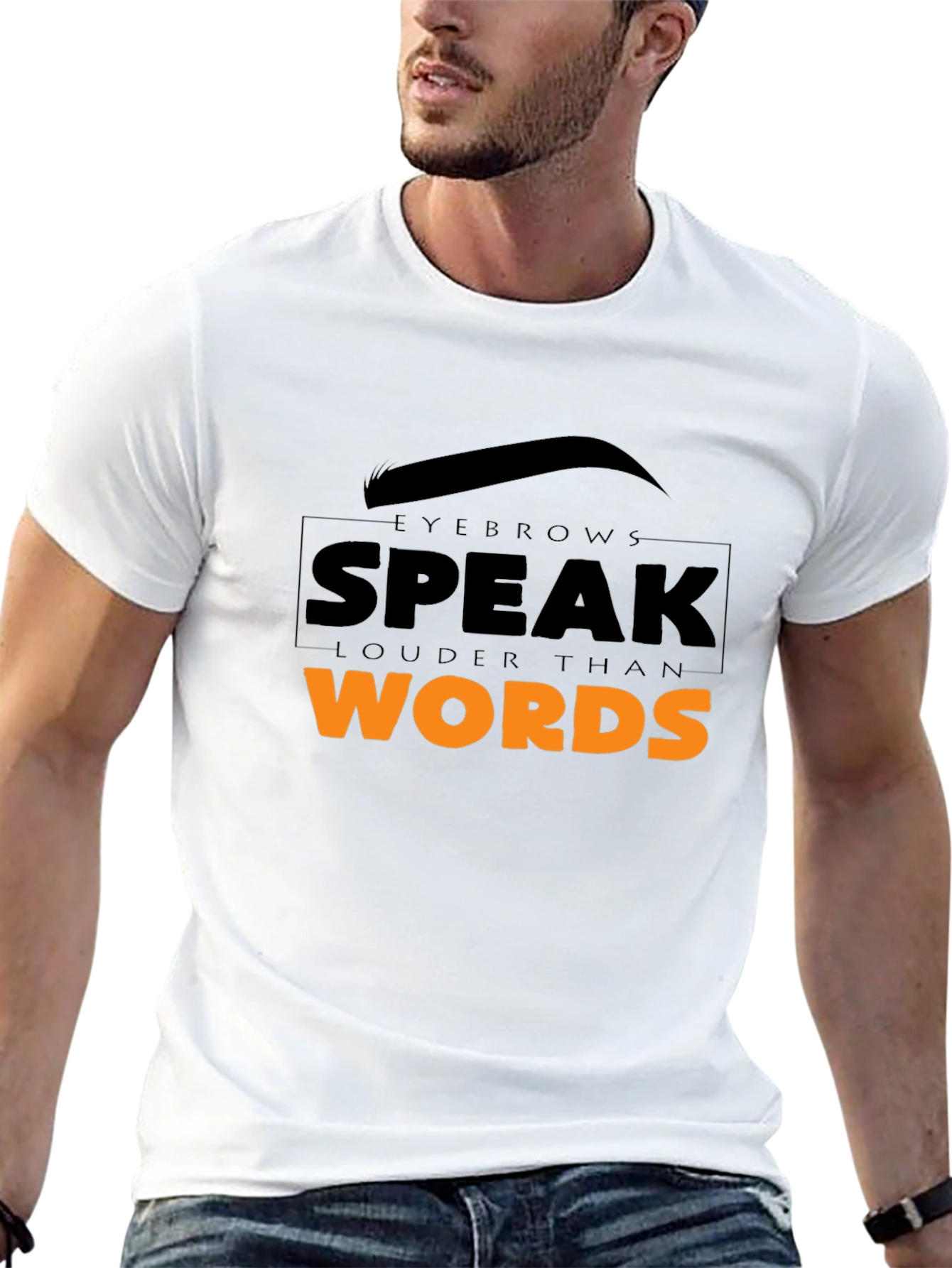 Eyebrows Speak Louder Graphic Tee - Unisex