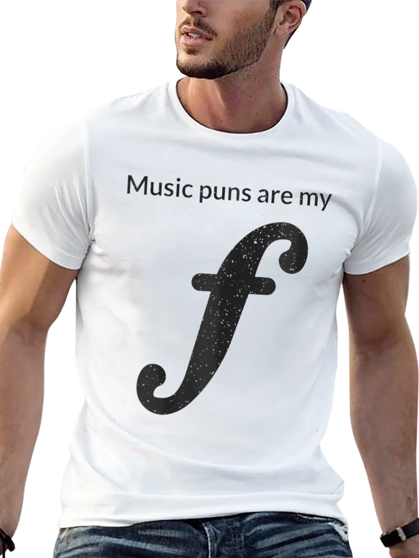 Music Pun T-Shirt - Funny Treble Clef Design