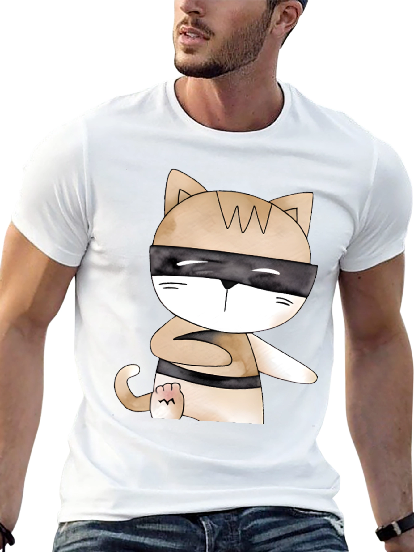 Ninja Cat T-Shirt - Stealth Mode Style