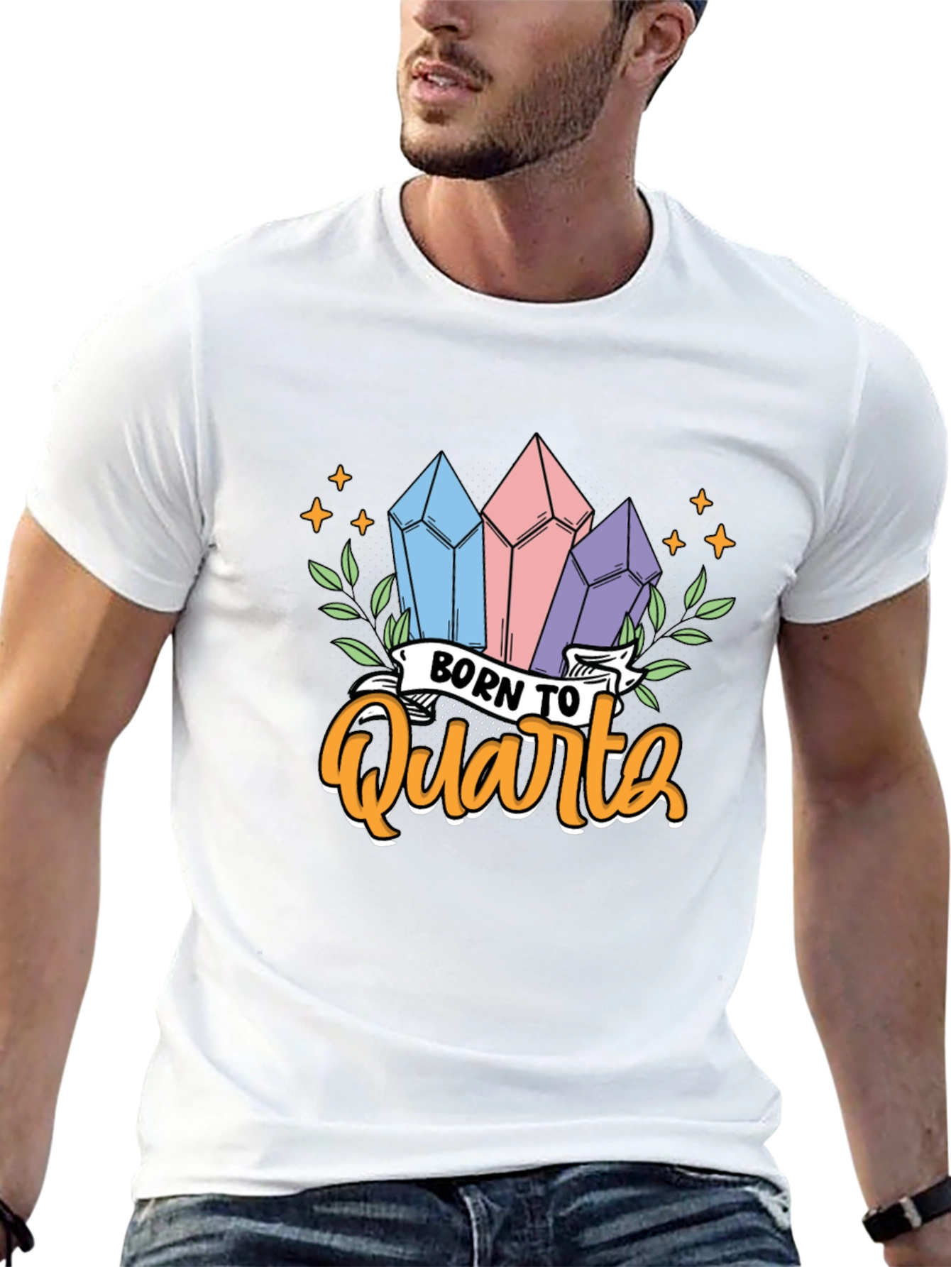 Born To Quartz T-Shirt Crystal Gem Lover