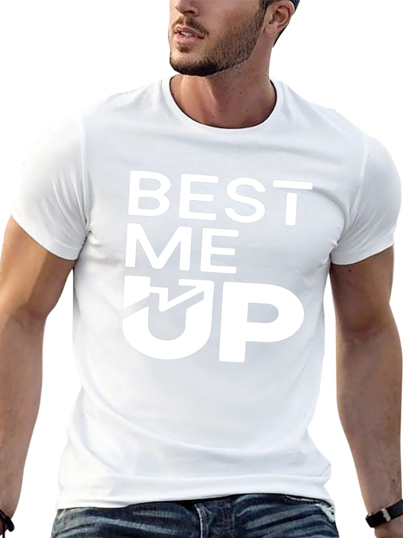Best Me Up Graphic Tee - Soft Cotton Blend