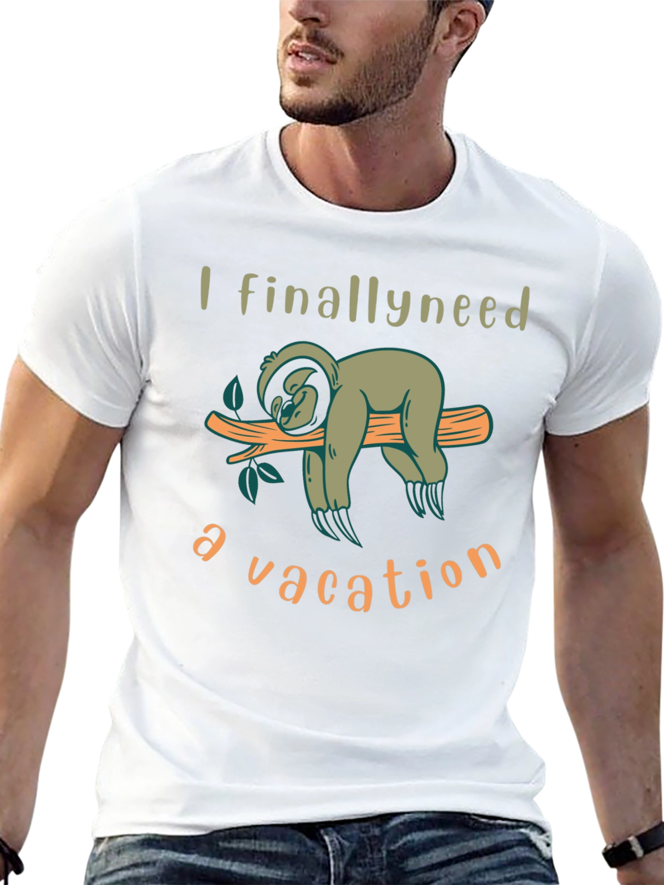 Sloth Vacation T-Shirt - Relaxing Lazy Days