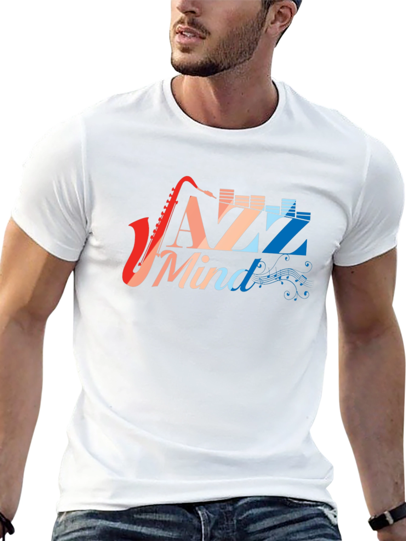 Jazz Mind Black T-Shirt - Music Lover Tee