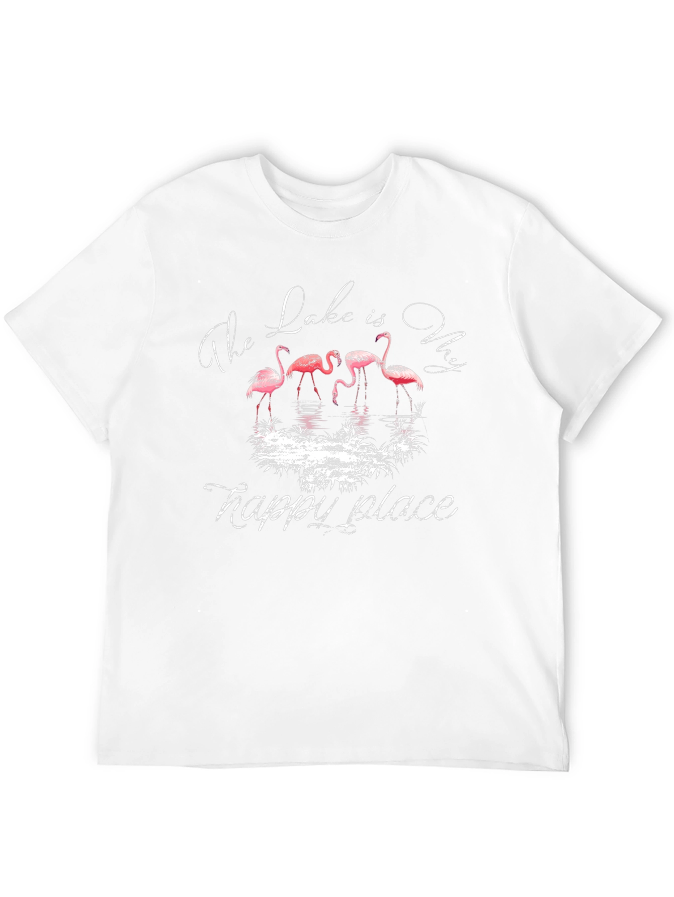 Flamingo Lake Graphic T-Shirt - Happy Place Tee