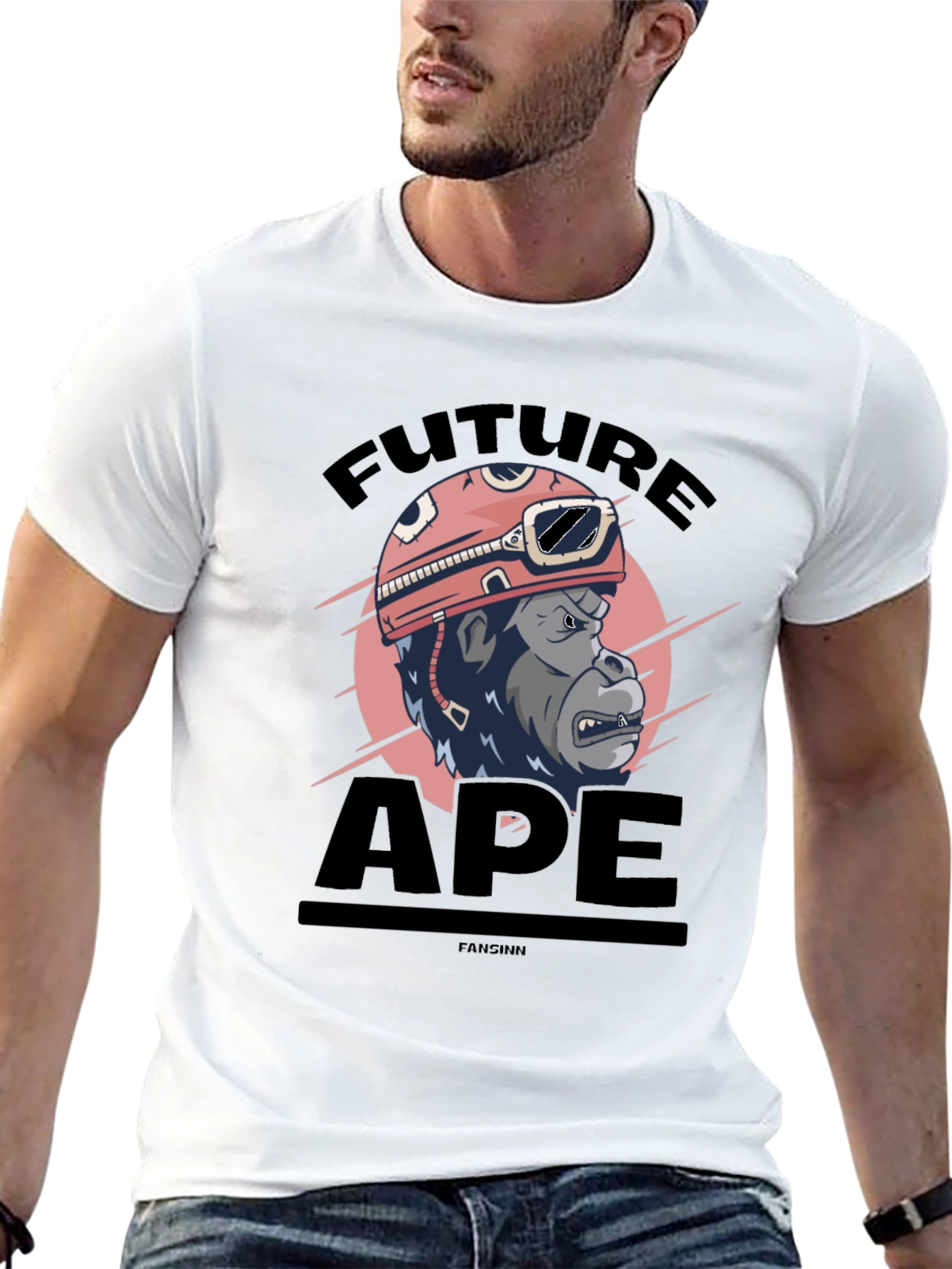 Future Ape Graphic T-Shirt - Black