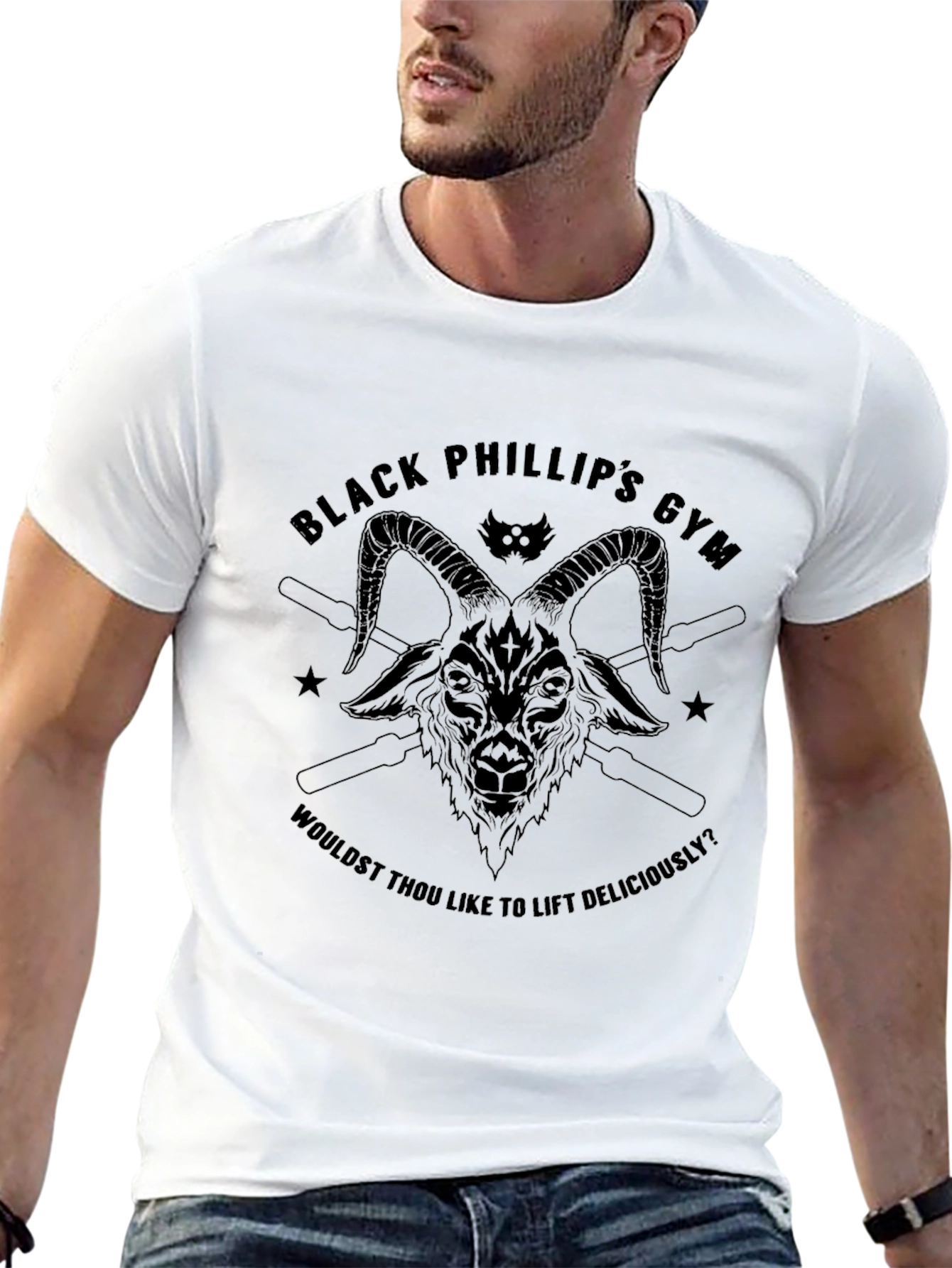 Black Phillips Gym T-Shirt - Lift Deliciously