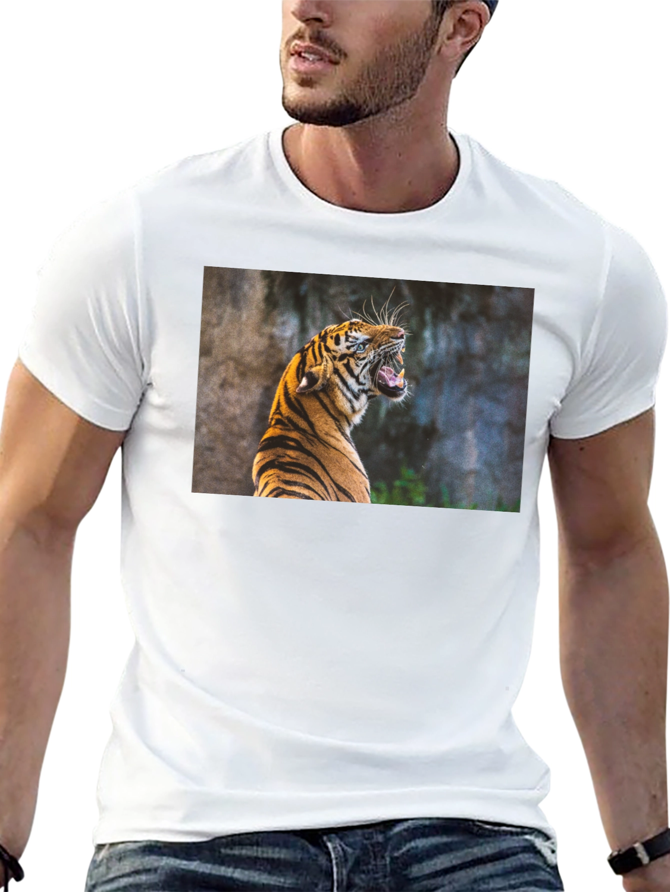 Tiger Graphic Tee - Black