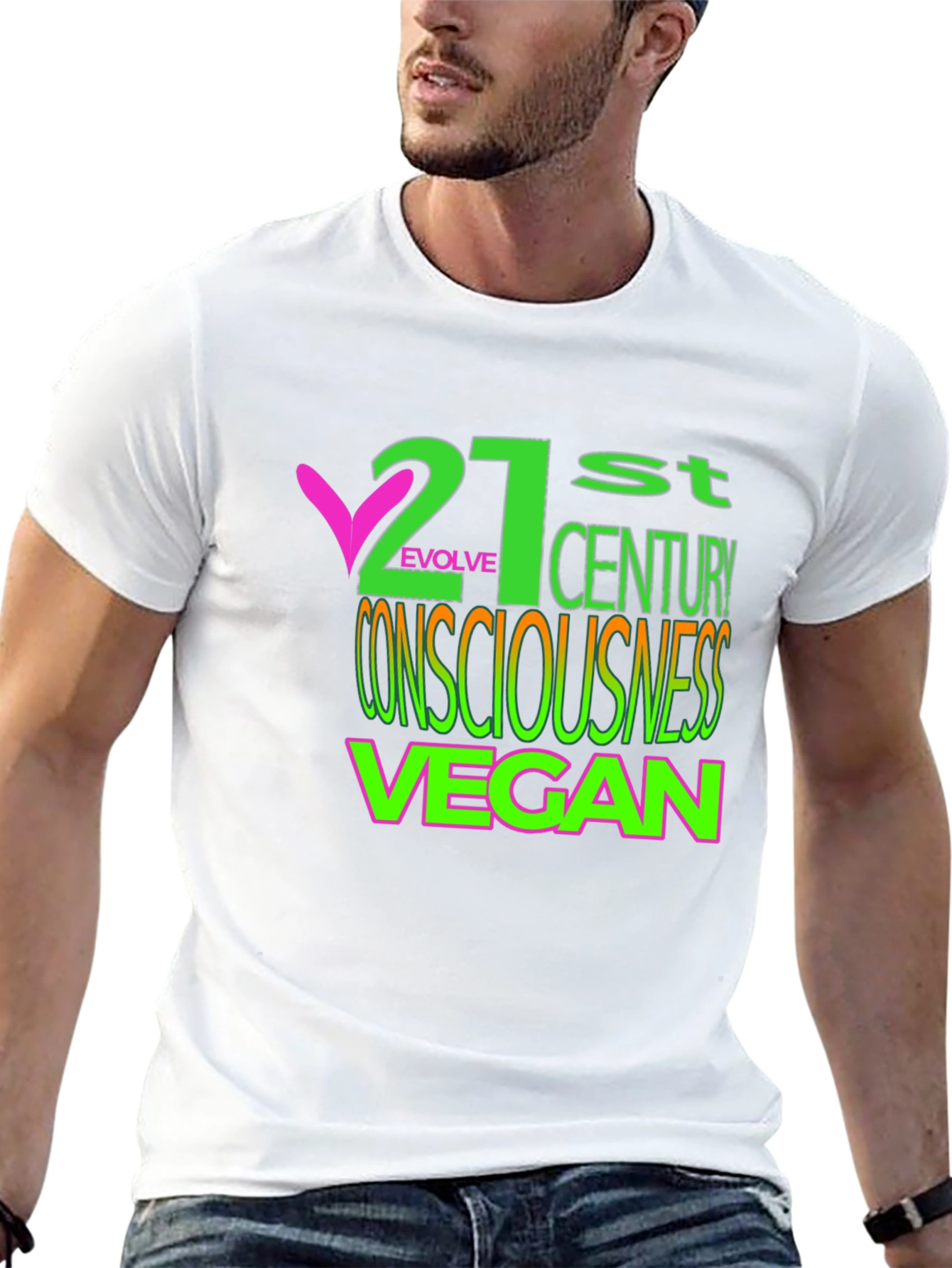 21st Century Vegan Consciousness Graphic Tee
