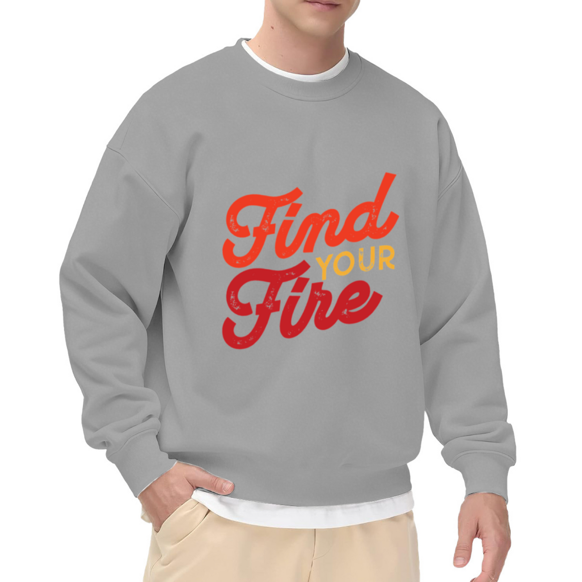 Find YOUR Fire - Flames & Fire Graphic ԲÁìÎÀÒ | Unisex Pullover Sweatshirt