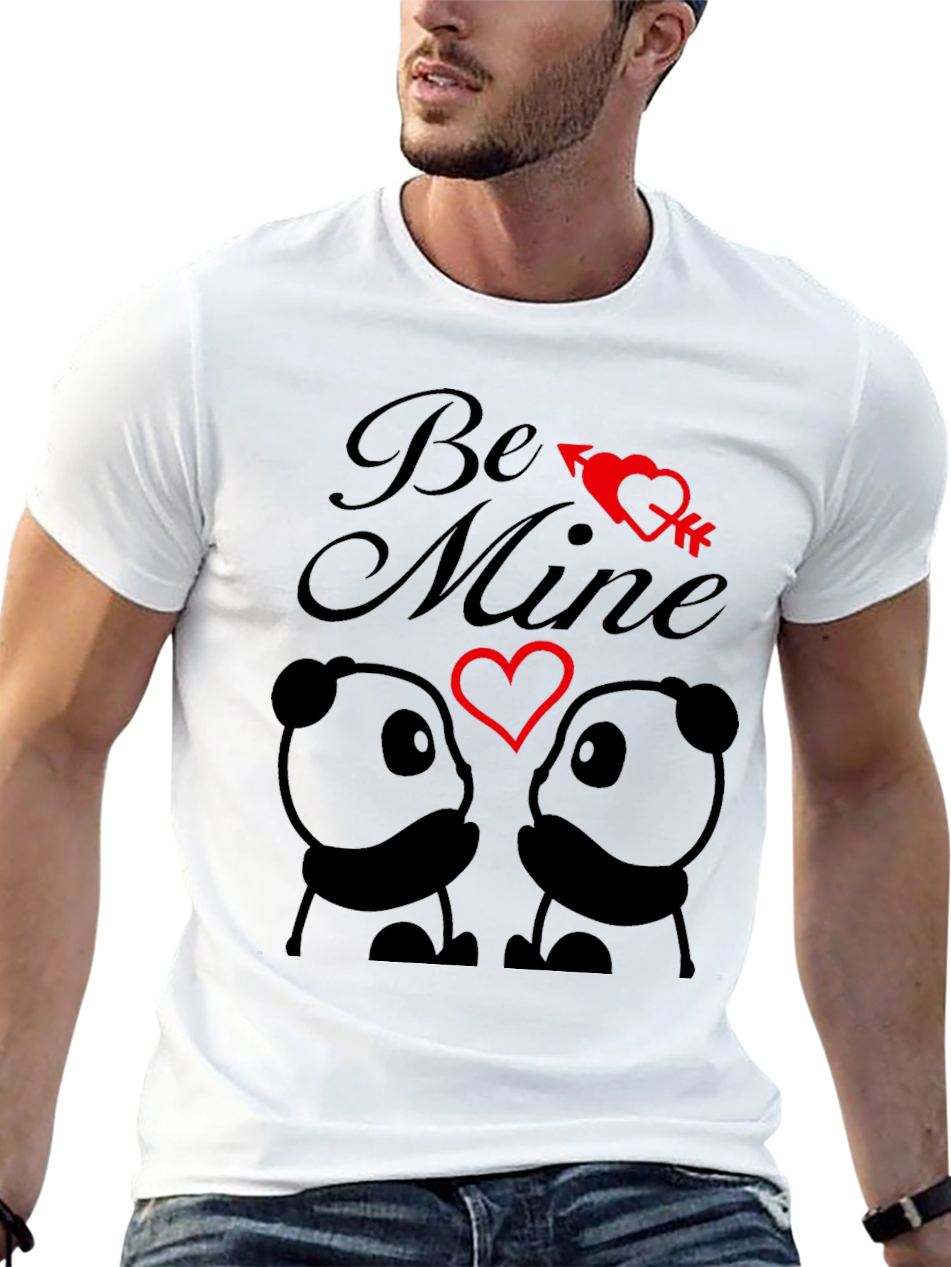 Be Mine Panda Valentine T-Shirt