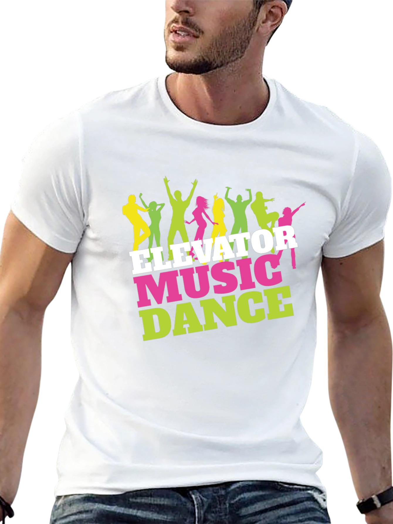 Elevator Music Dance Graphic Tee - Party T-Shirt