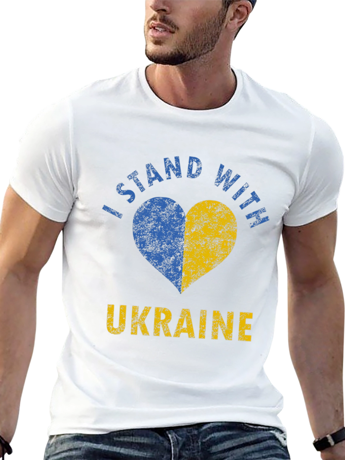 I Stand With Ukraine Heart T-Shirt