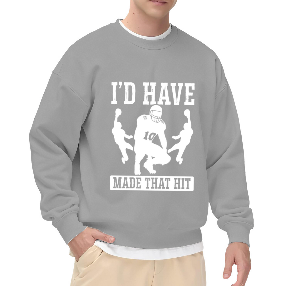 I'D HAVE MADE THAT HIT - Funny Sports Graphic ԲÁìÎÀÒ | Unisex Pullover Sweatshirt