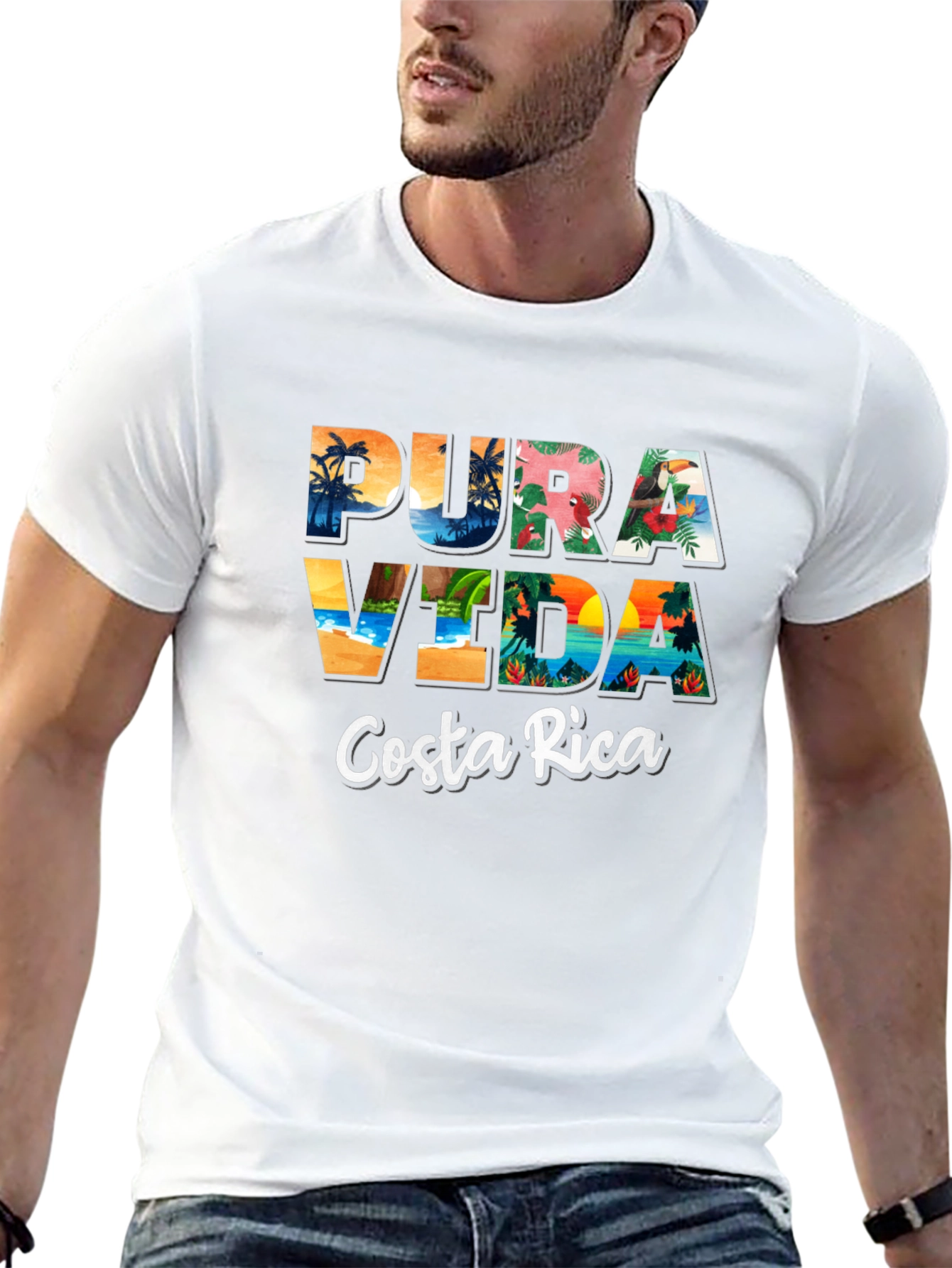 Pura Vida Costa Rica Graphic T-Shirt