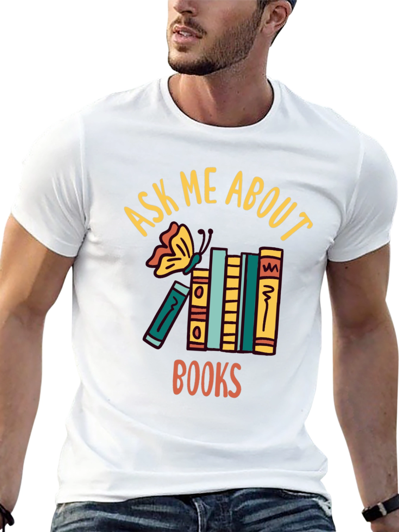 Ask Me About Books T-Shirt