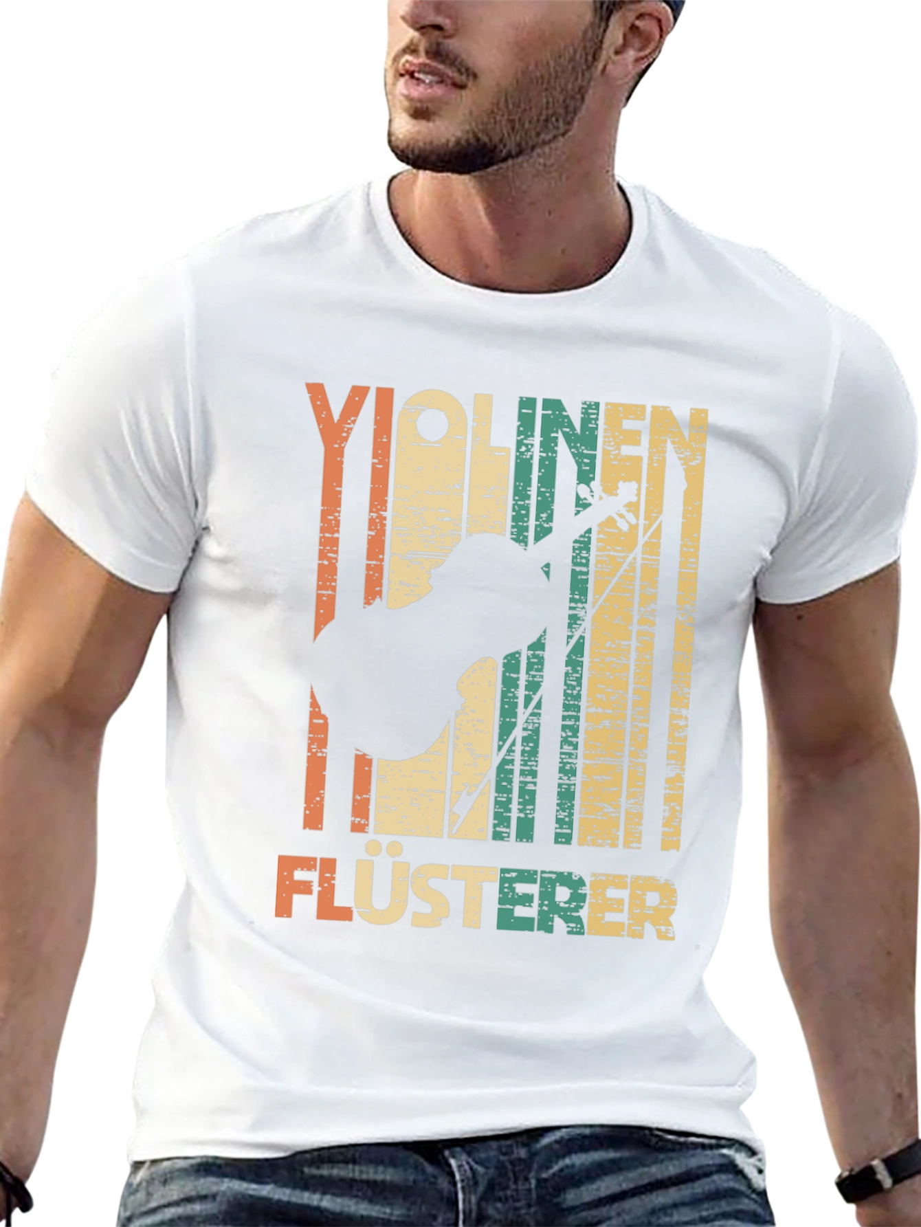 Violinen Flusterer Retro T-Shirt