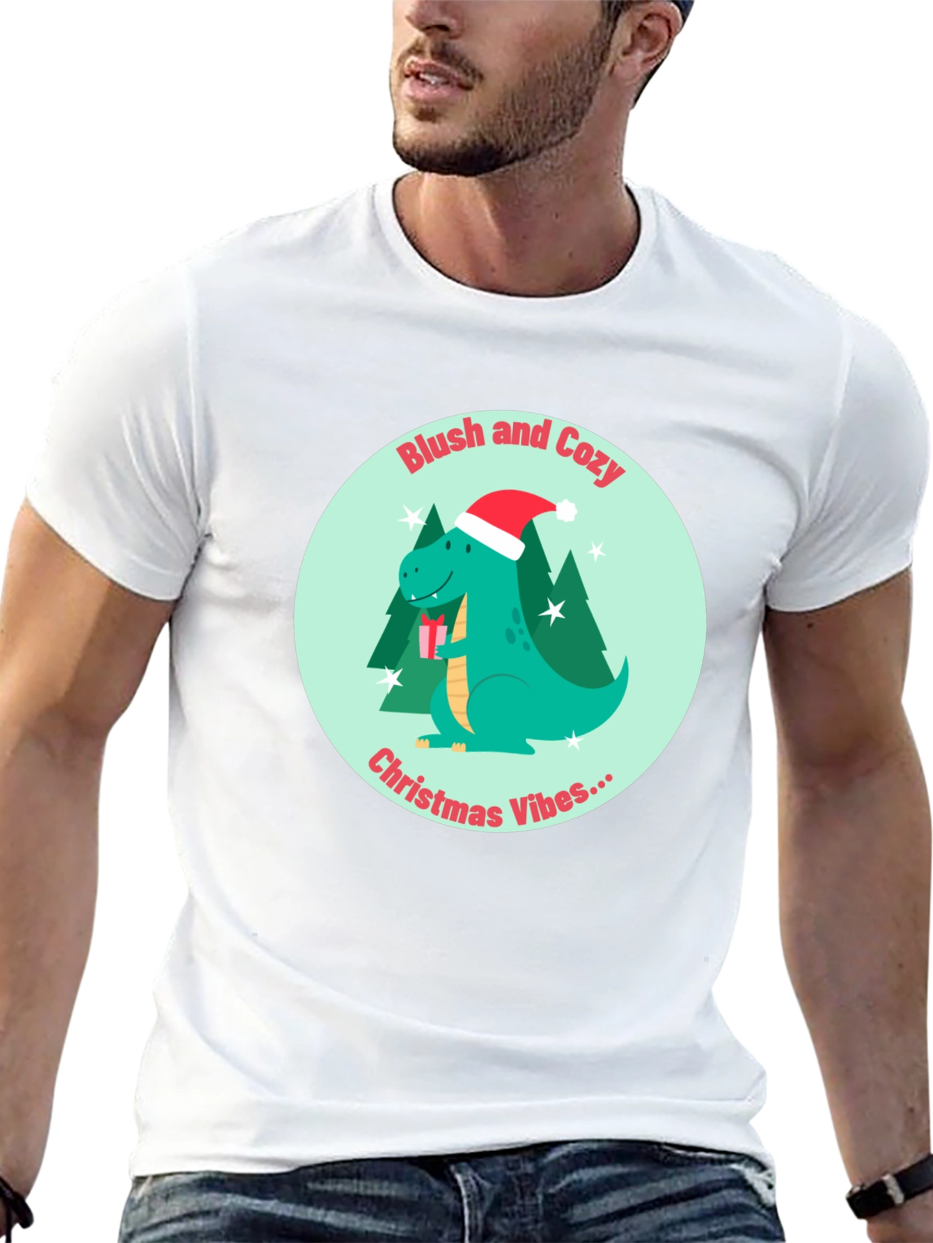 Dino Christmas Vibes Tee