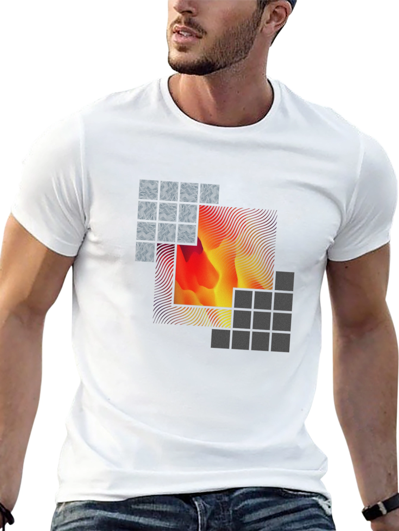 Abstract Art Black T-Shirt