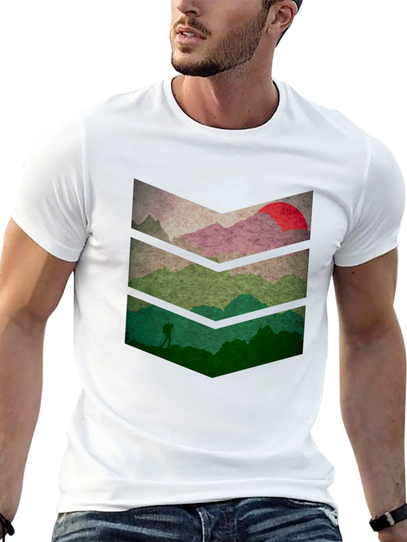 Mountainscape Graphic Tee - Nature Adventure Shirt