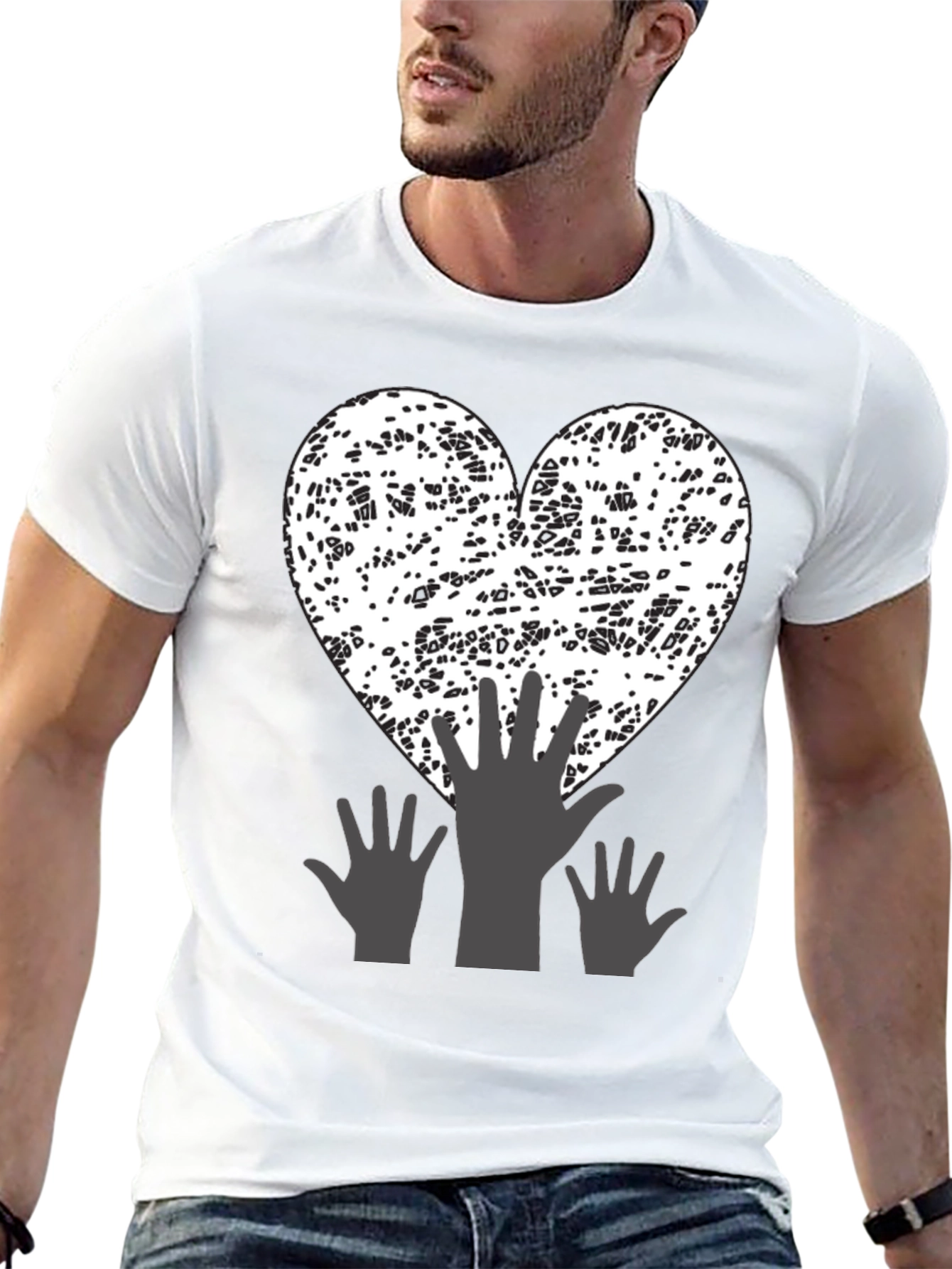 Abstract Heart Hands T-Shirt
