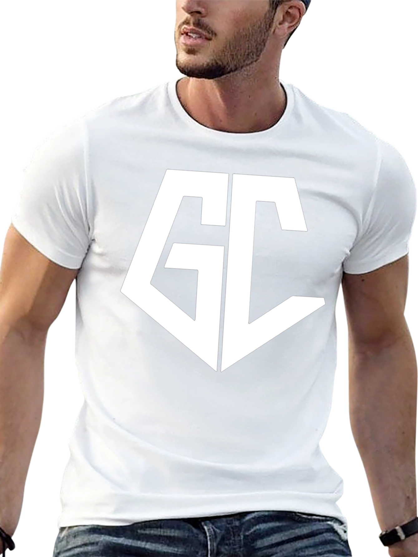 Mens Black GC Logo Graphic Tee