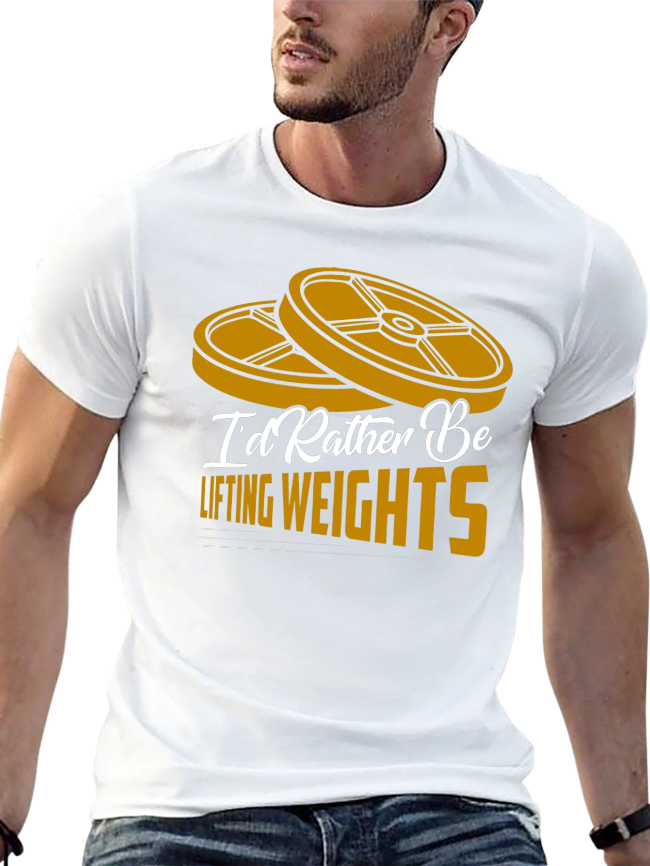 Id Rather Be Lifting Weights T-Shirt