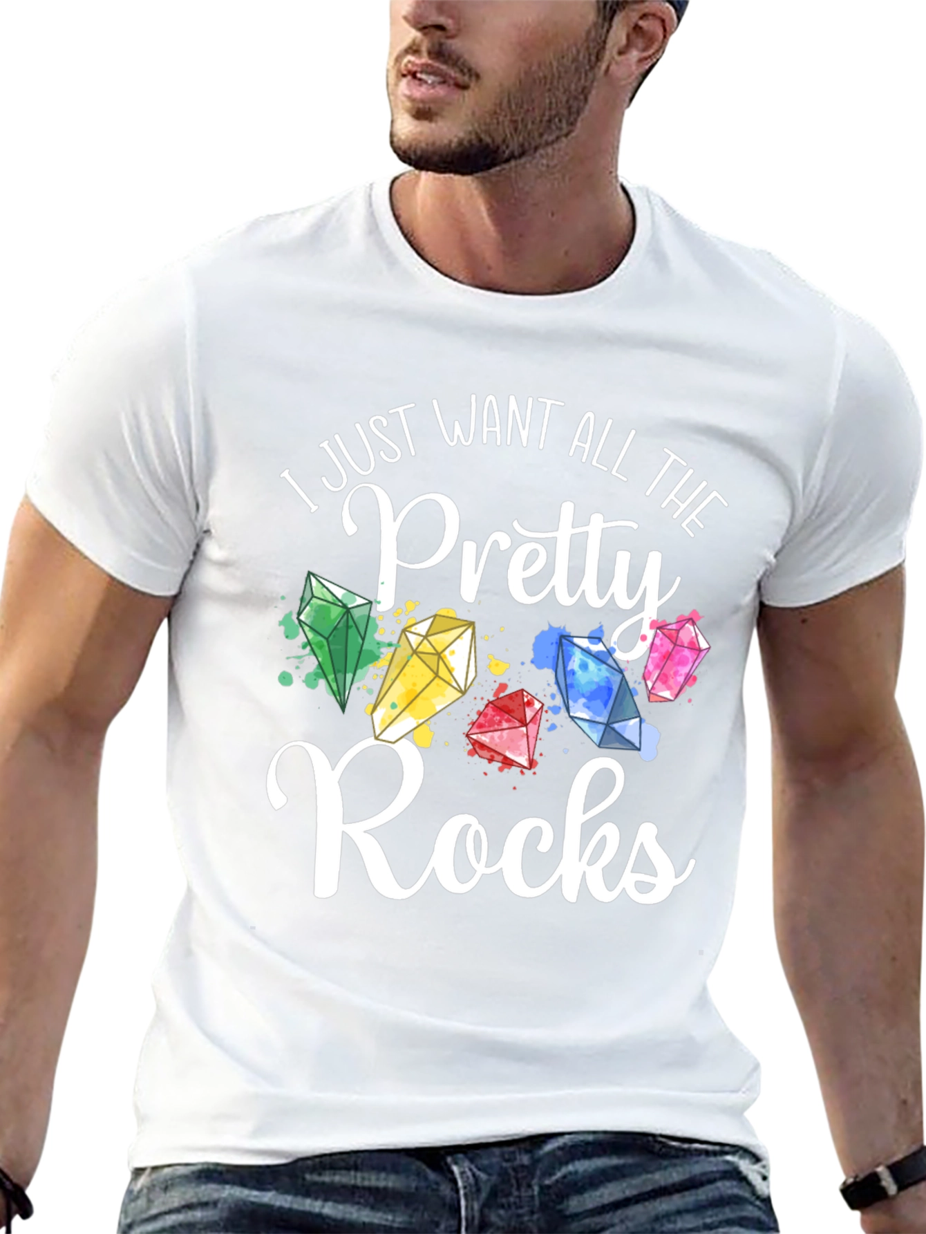 Pretty Rocks T-Shirt - Gemstone Lover Tee