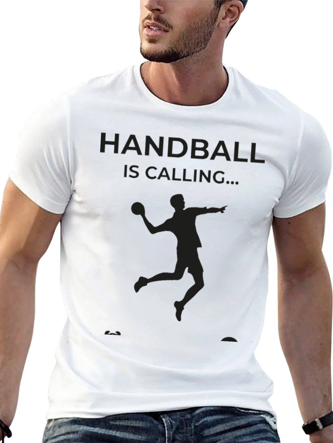 Handball is Calling Black T-Shirt