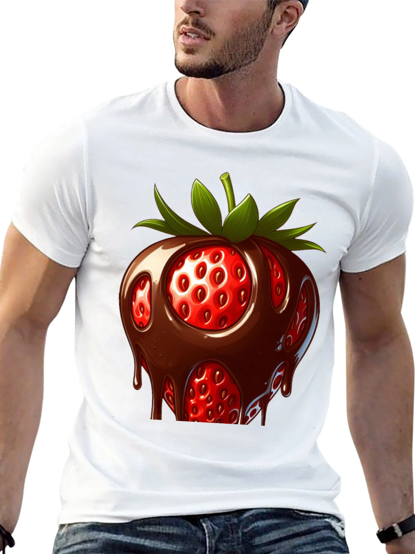 Chocolate Strawberry T-Shirt - Sweet Treat Design