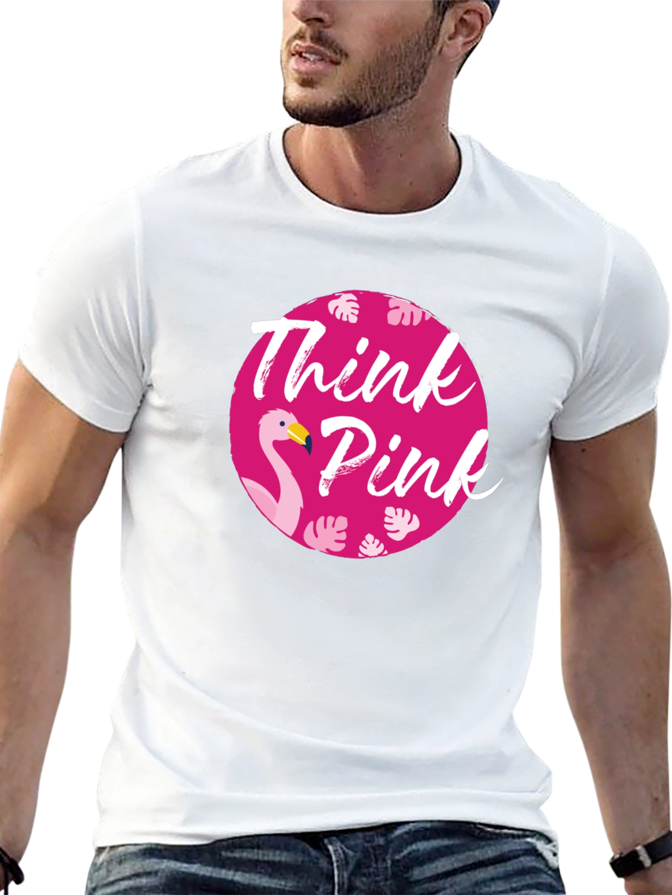 Think Pink Flamingo T-Shirt