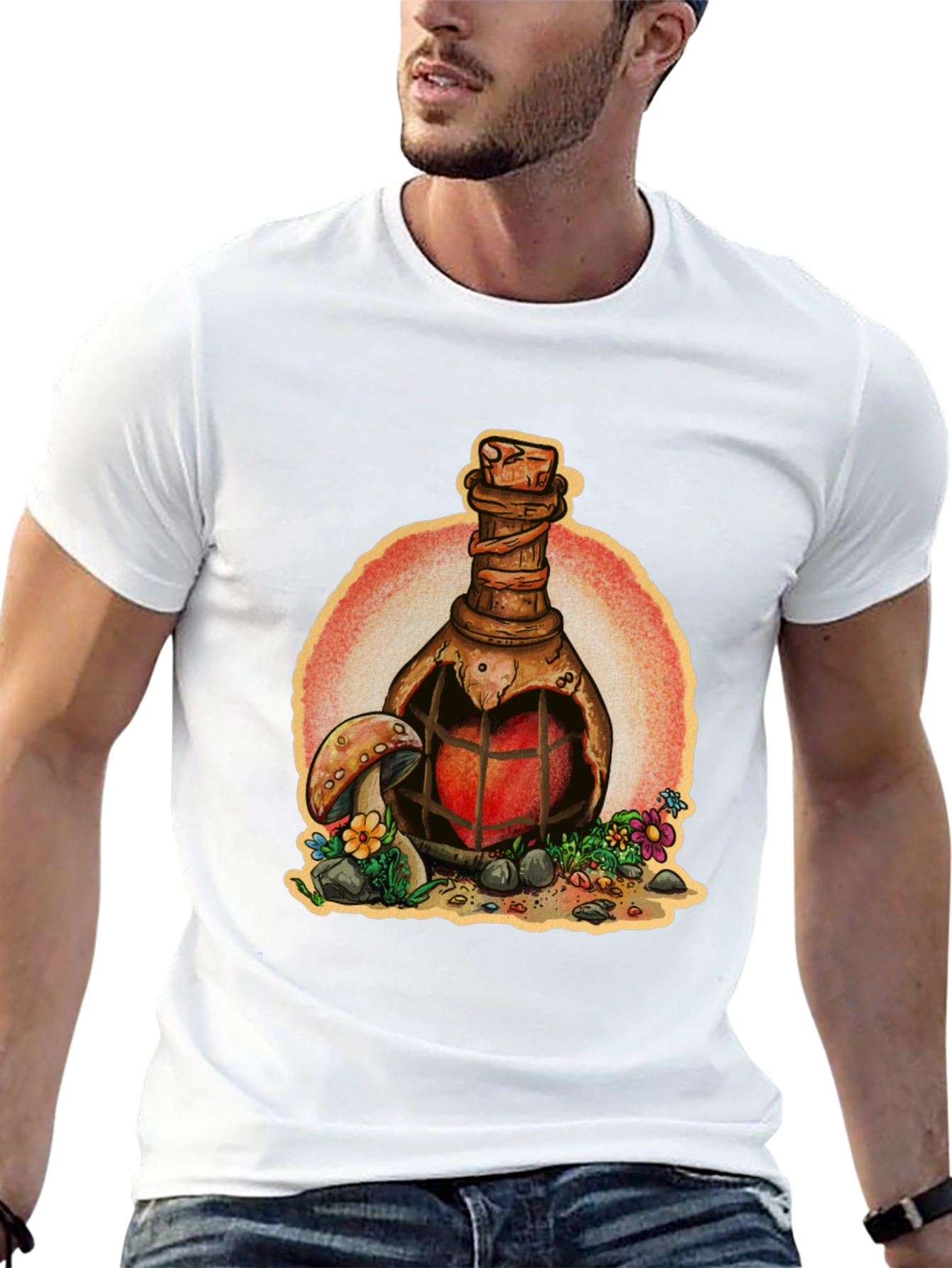 Heart Potion T-Shirt - Fantasy Graphic Tee