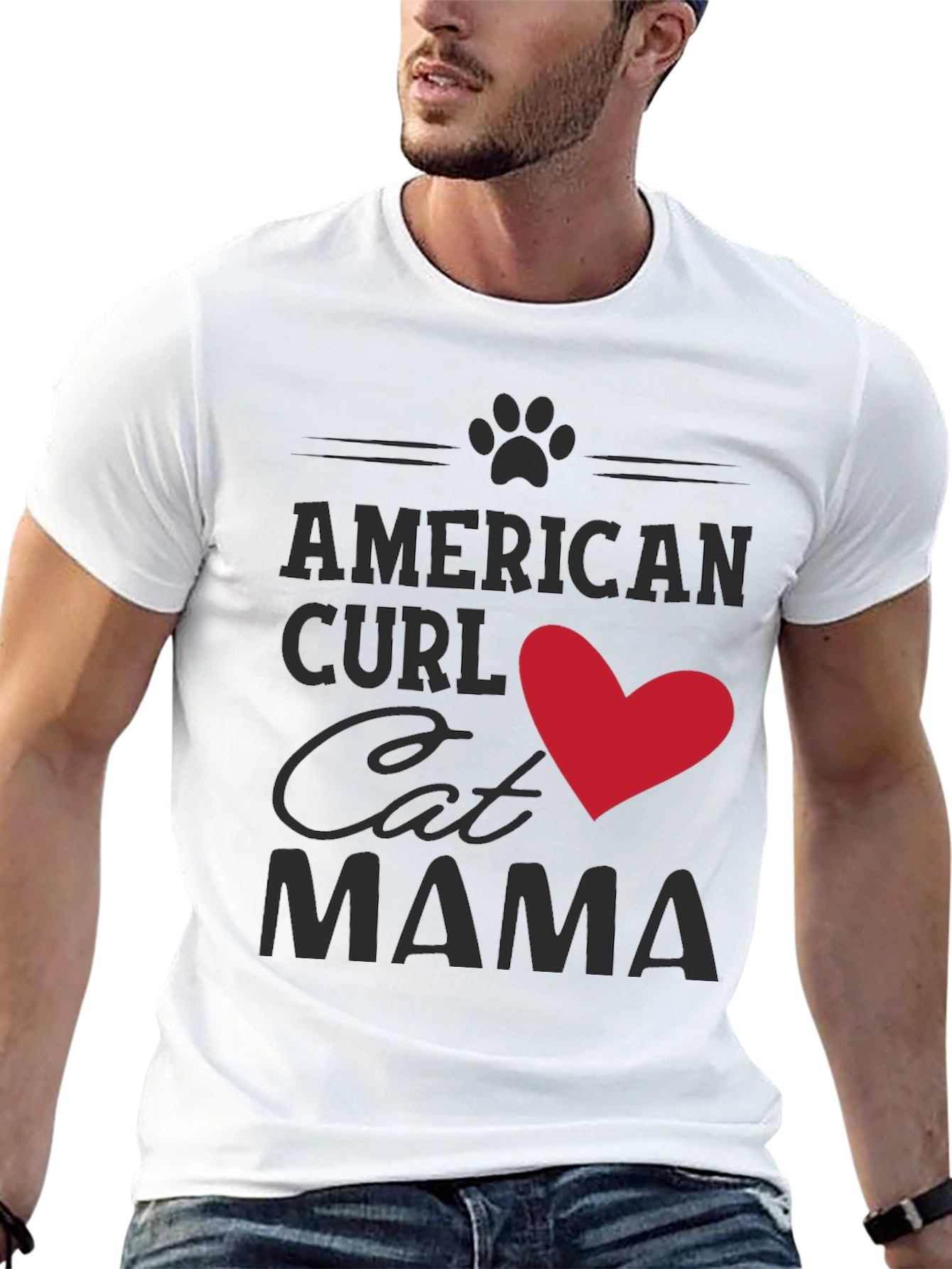 American Curl Cat Mama T-Shirt