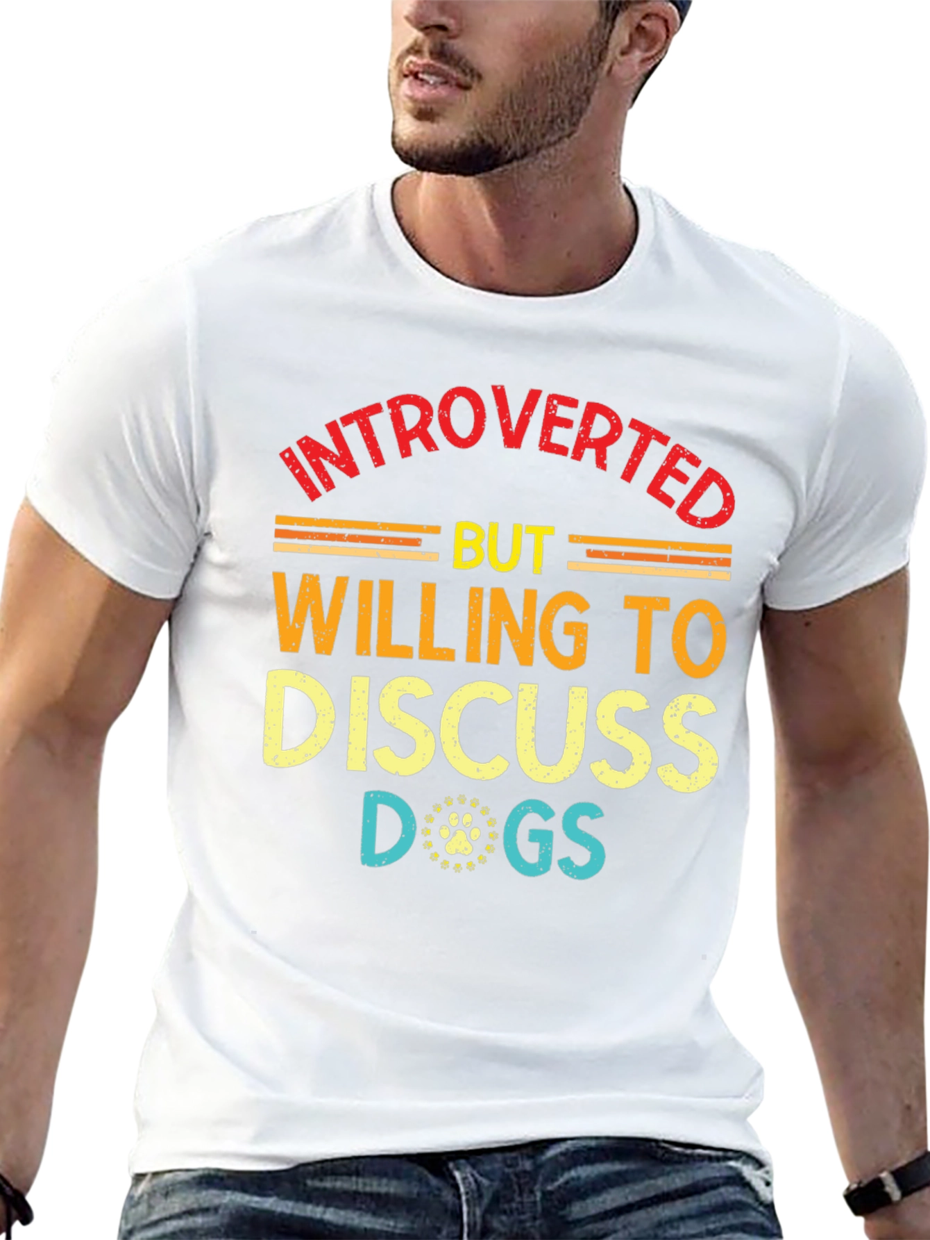 Introverted But Willing to Discuss Dogs T-Shirt