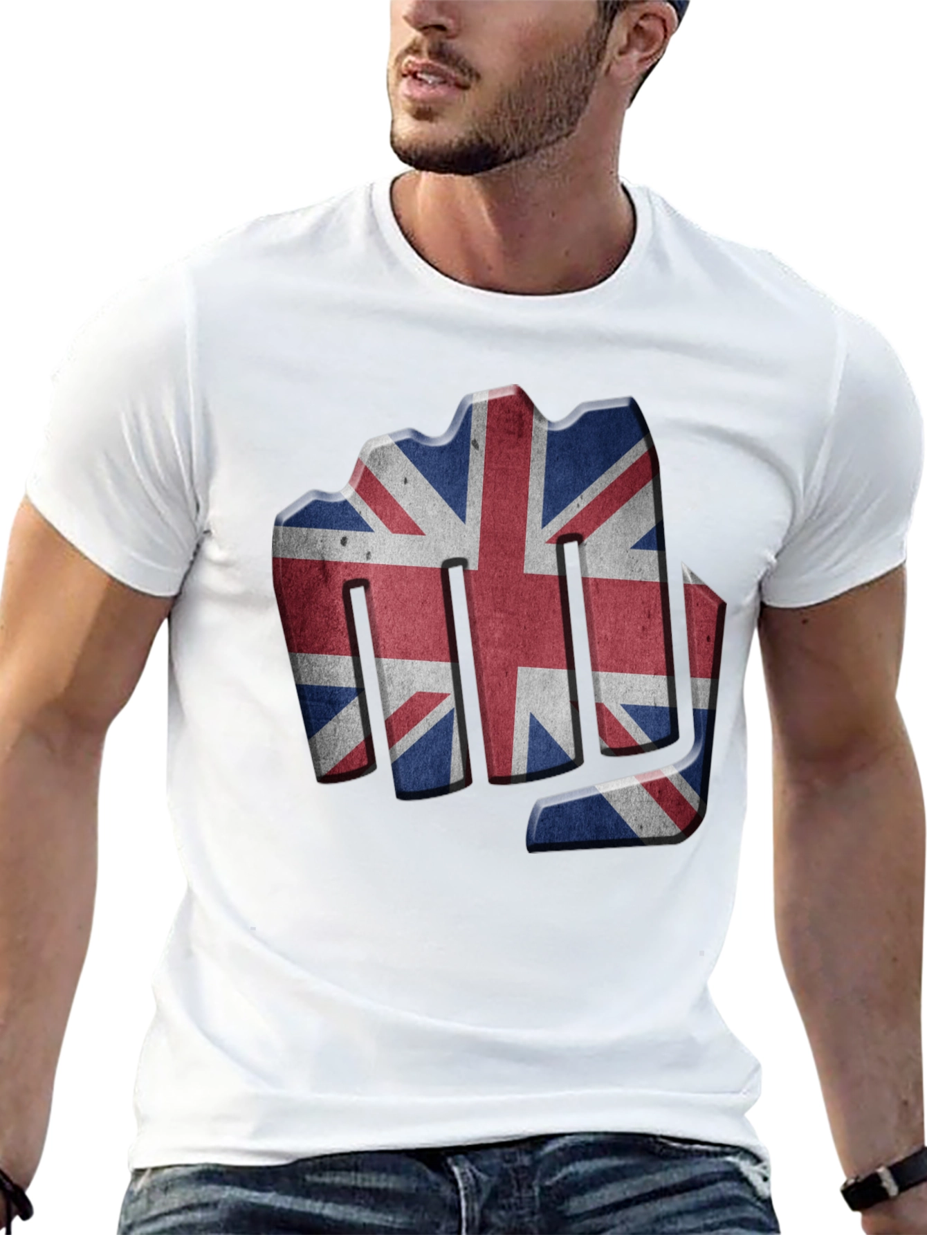 Union Jack Fist Black T-Shirt