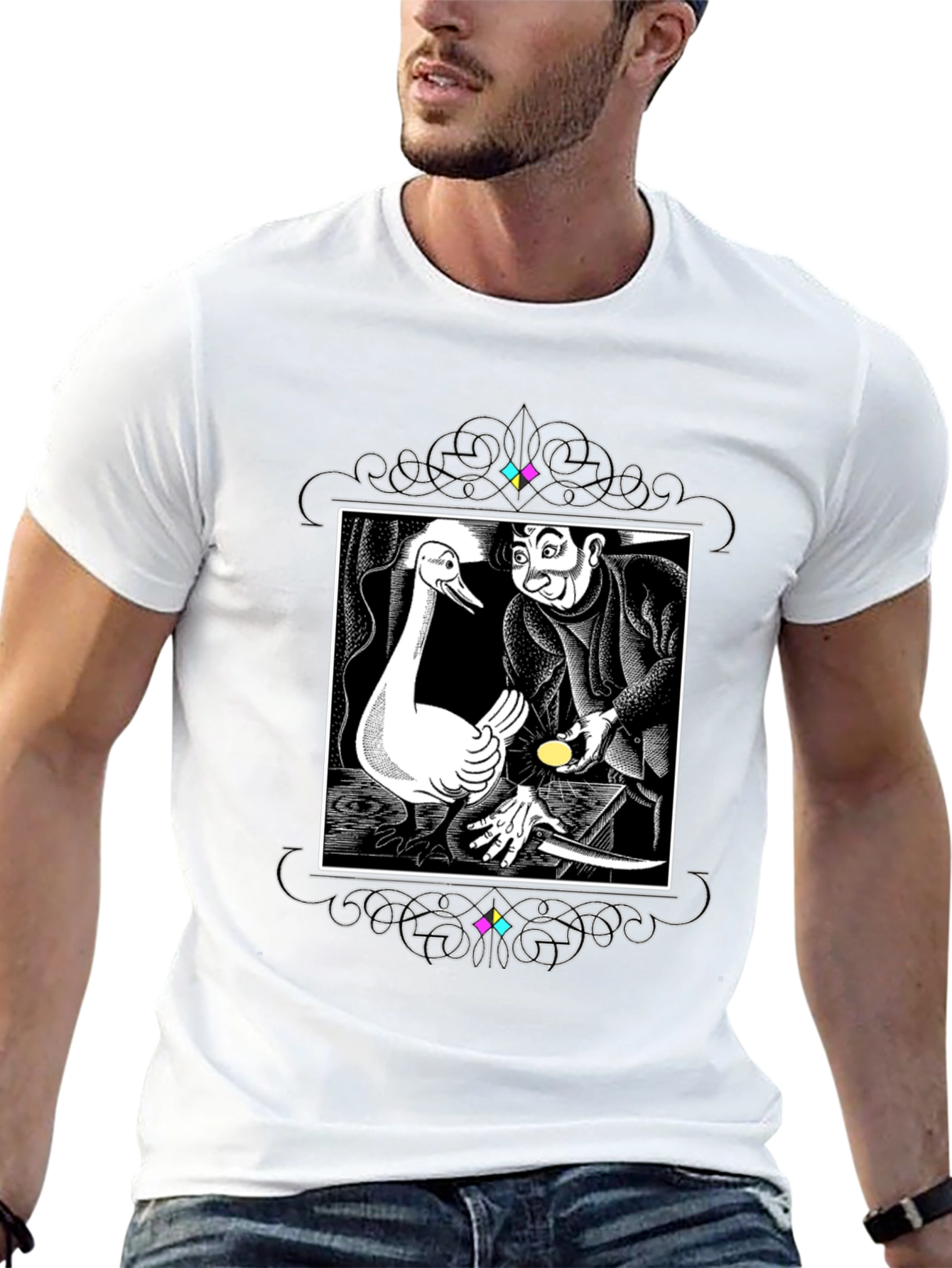 Golden Goose T-Shirt - Fairy Tale Graphic Tee