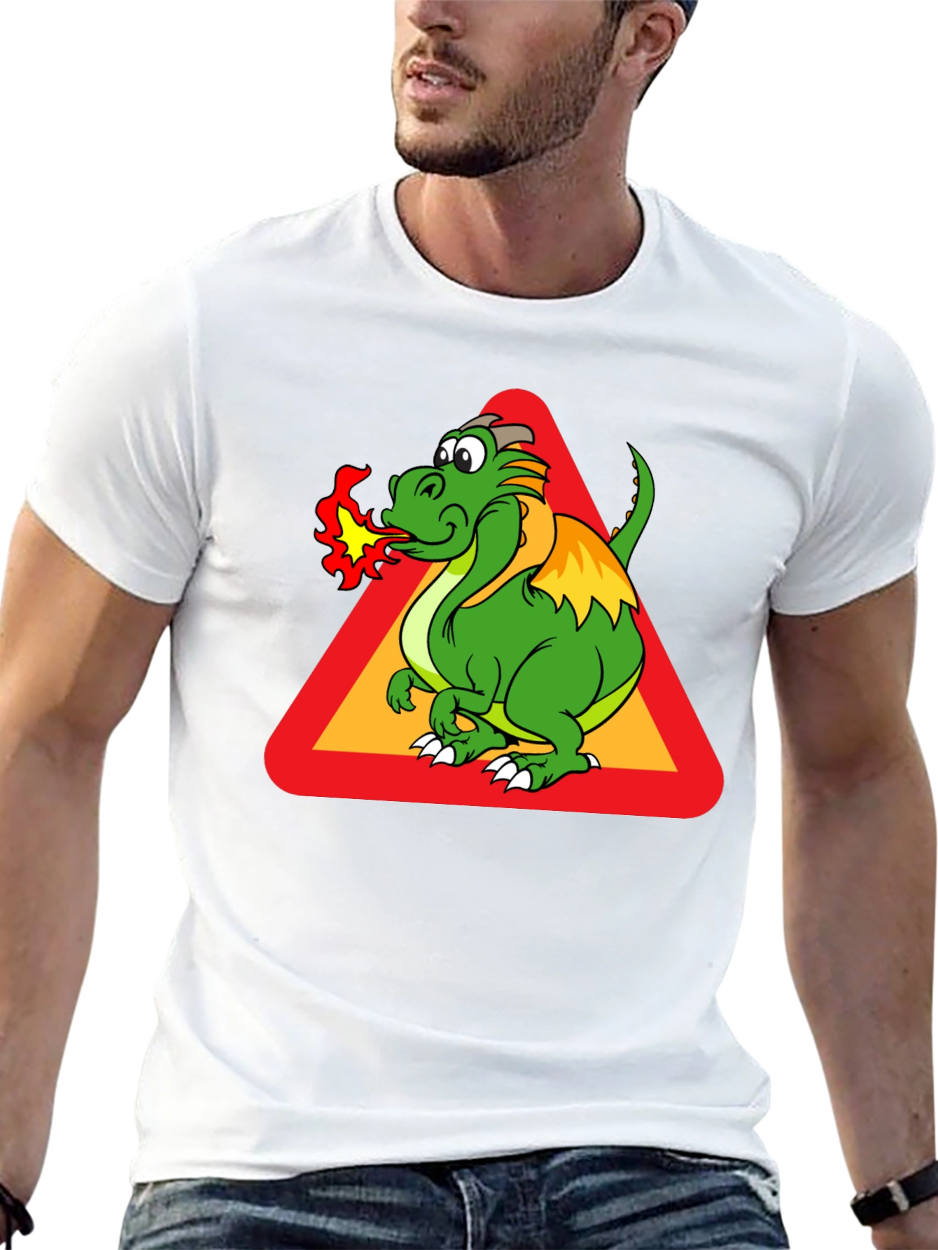 Funny Dragon Graphic T-Shirt