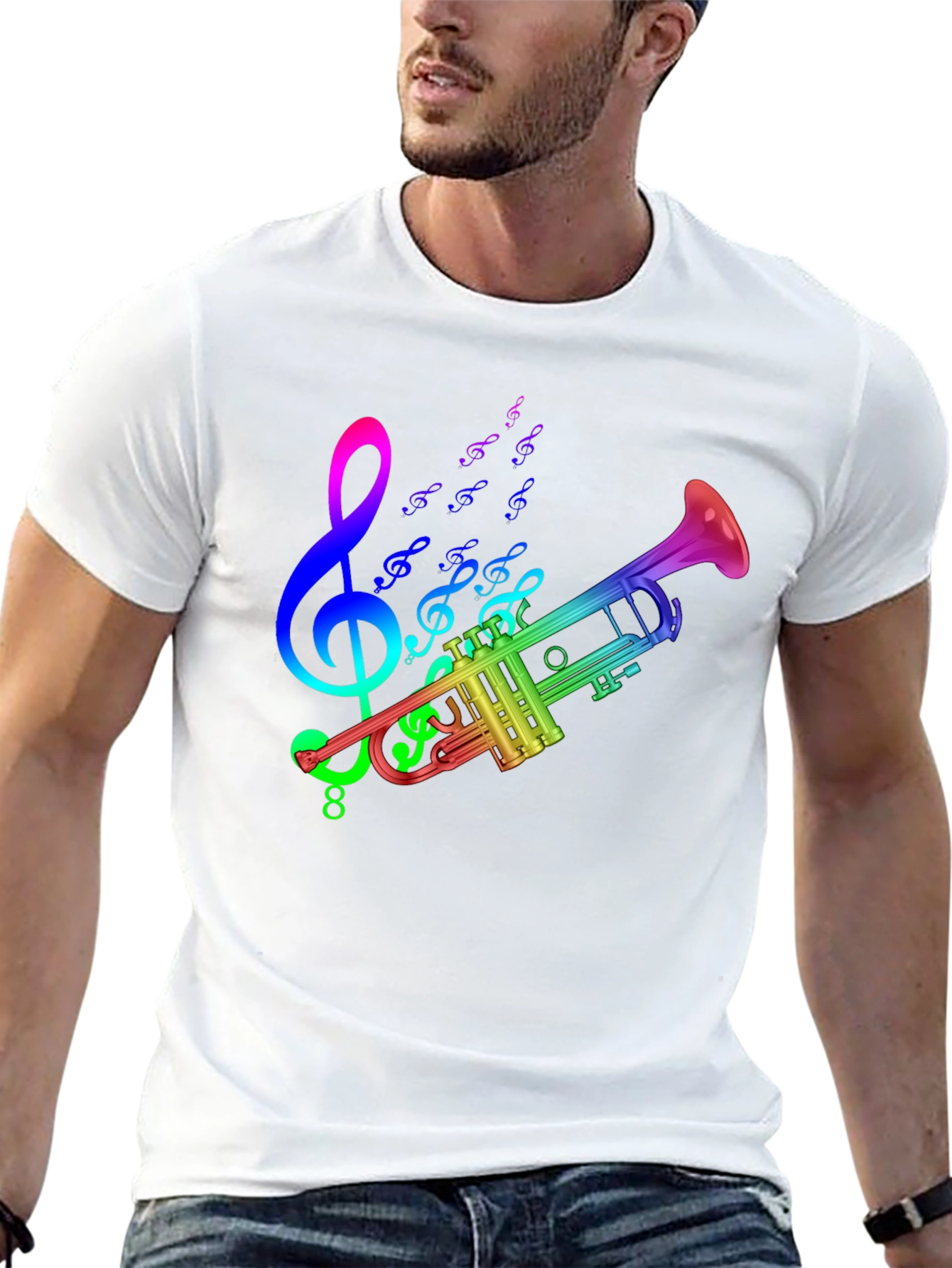 Rainbow Trumpet Music T-Shirt