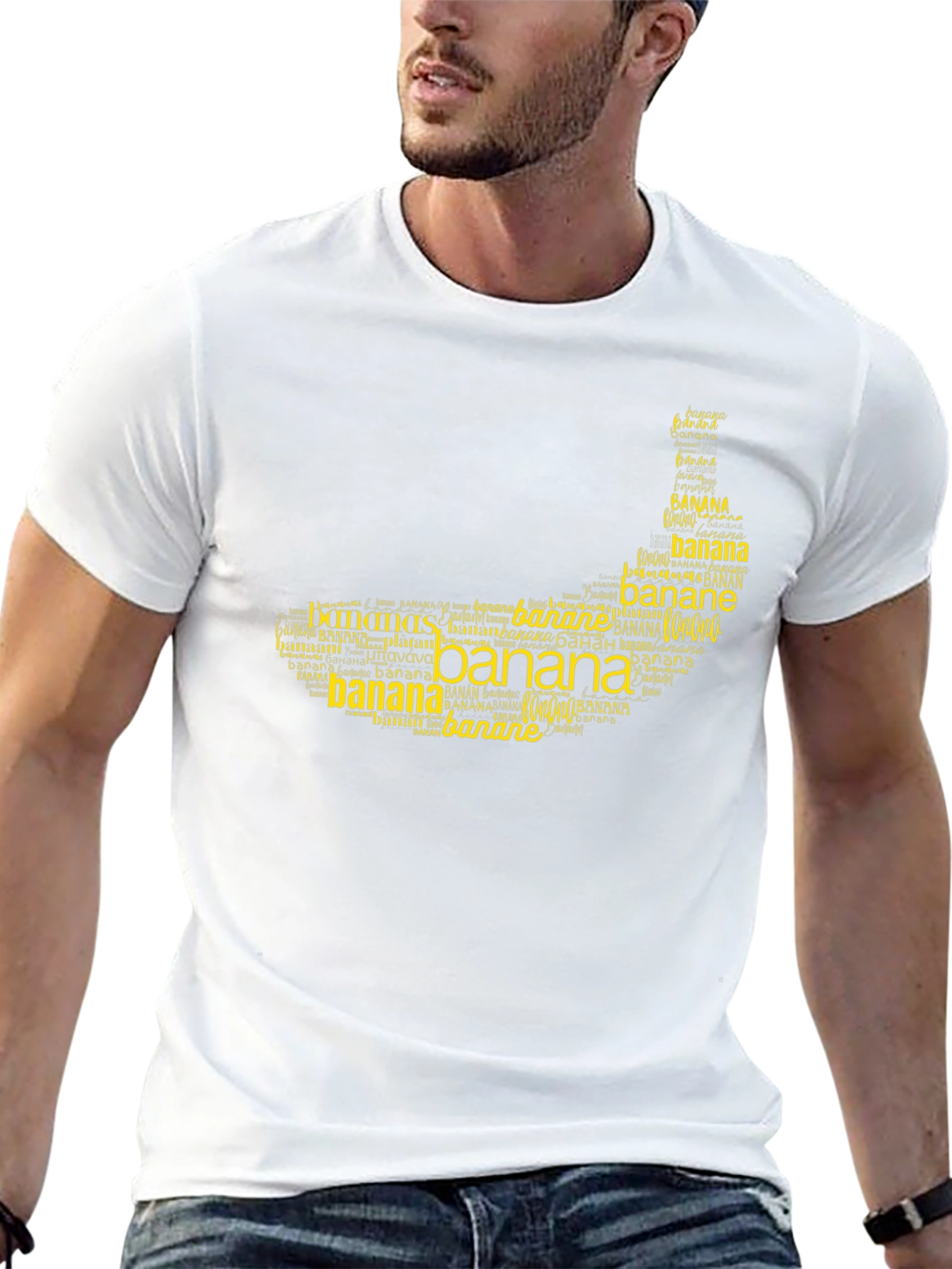 Banana Word Art T-Shirt