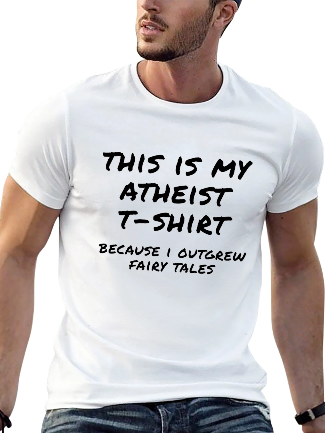 Atheist Statement T-Shirt - Grown Out of Fairy Tales