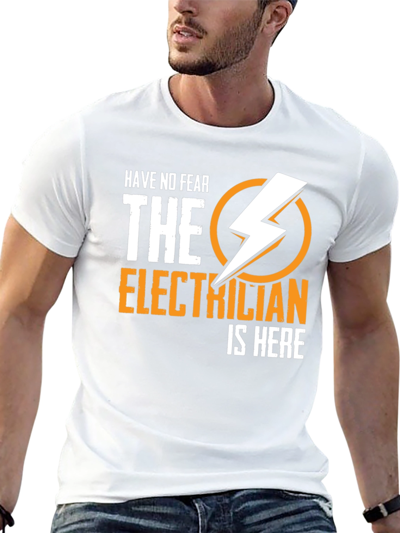 Electrician Humor T-Shirt - Have No Fear Design