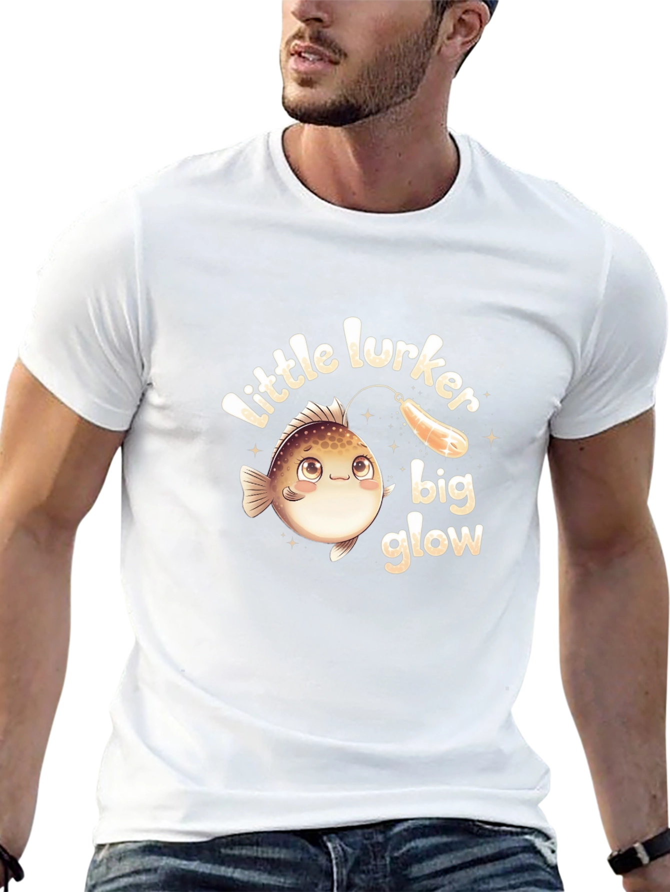 Little Lurker Big Glow Angler Fish T-Shirt