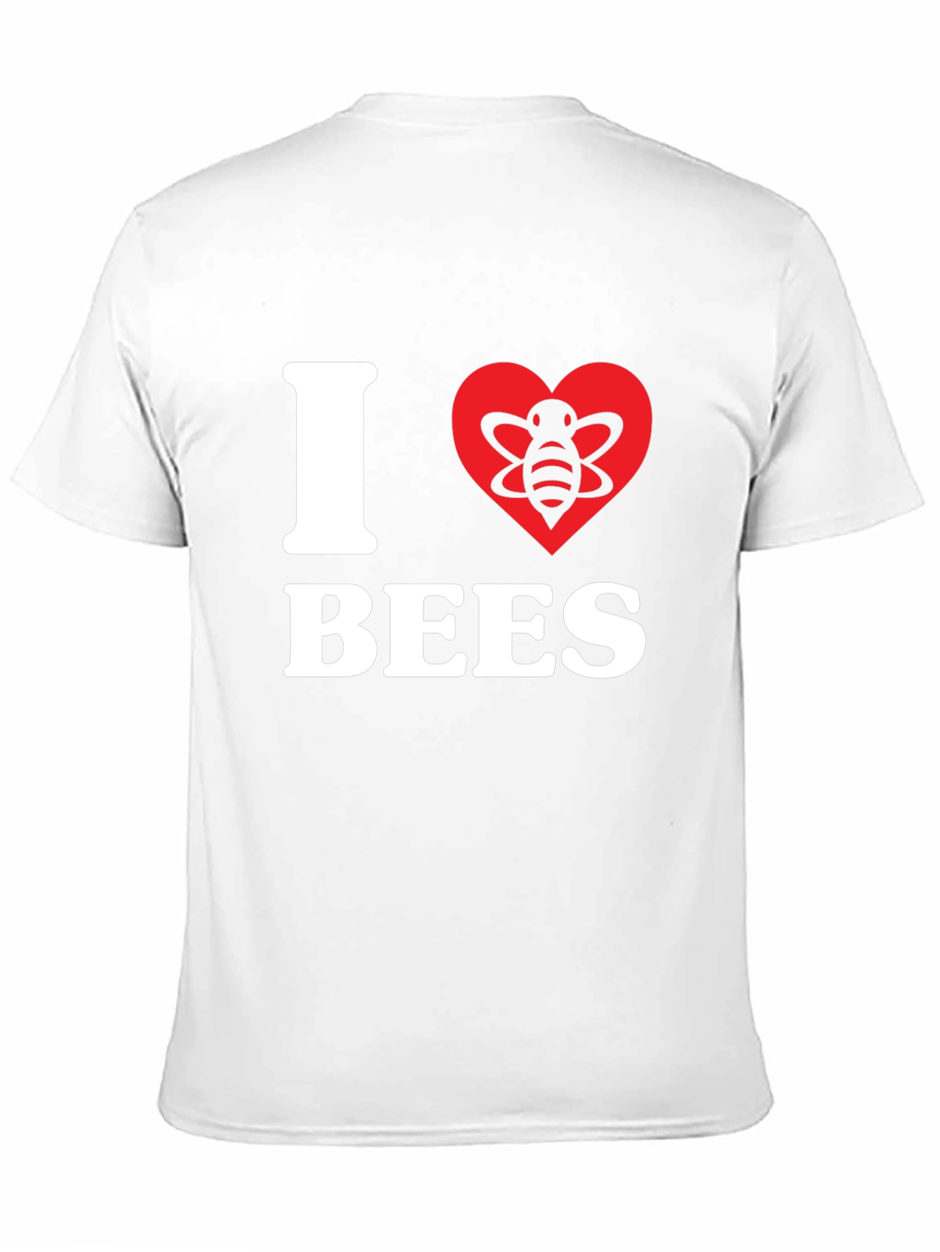 I Heart Bees Graphic Tee - Black Cotton T-Shirt