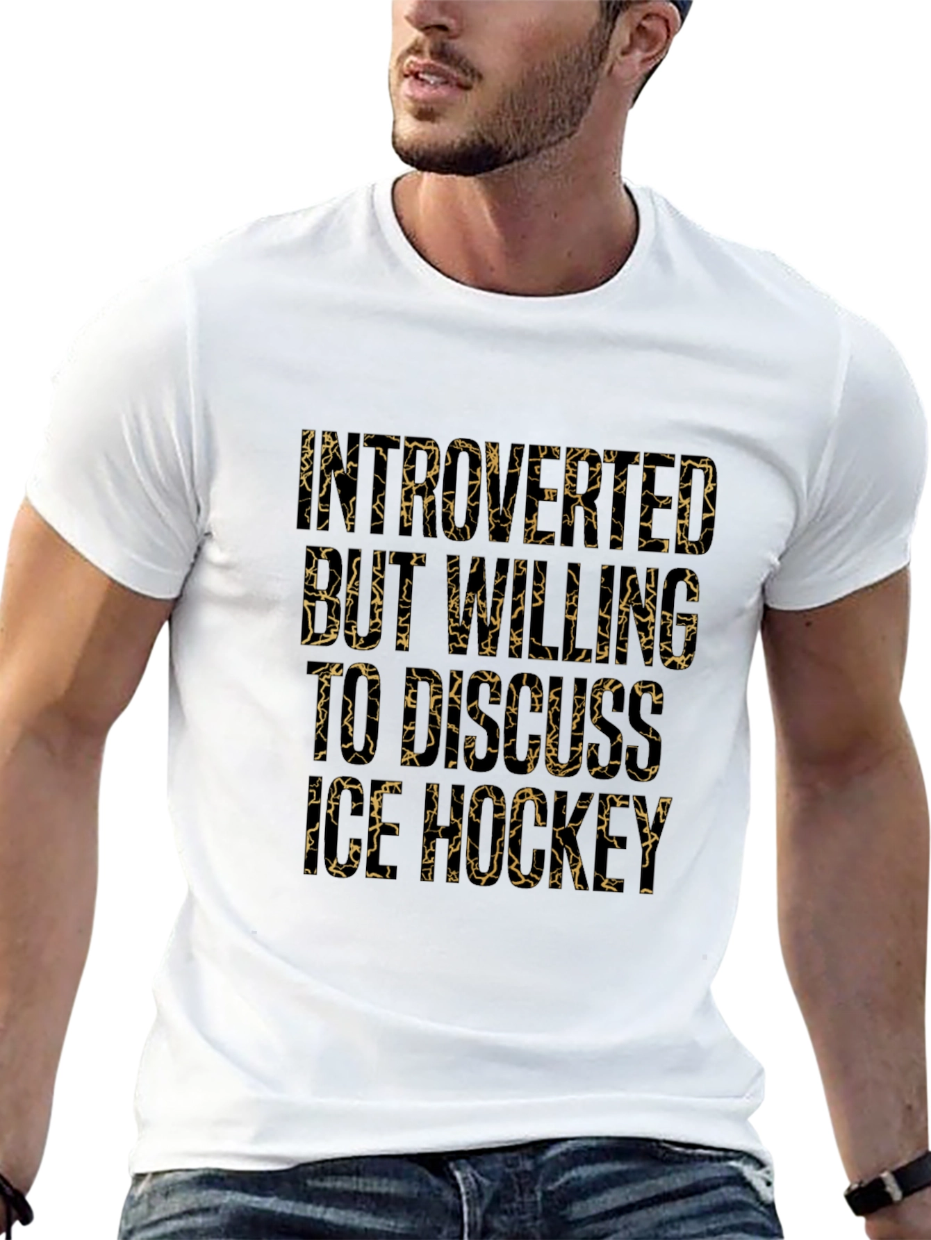 Introverted Ice Hockey Lover Graphic Tee